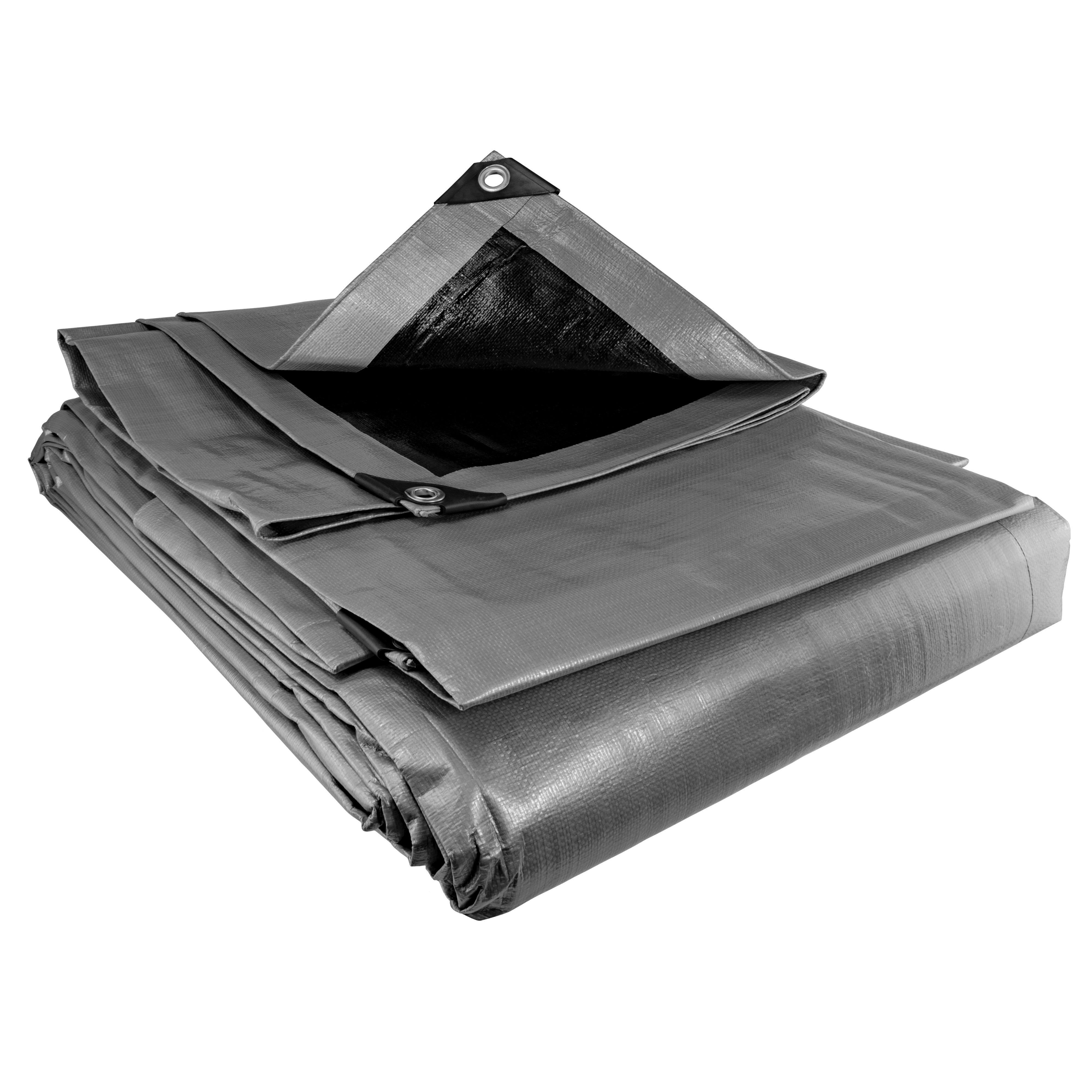 Silver XL-Grade Tarpaulin 2m x 3m
