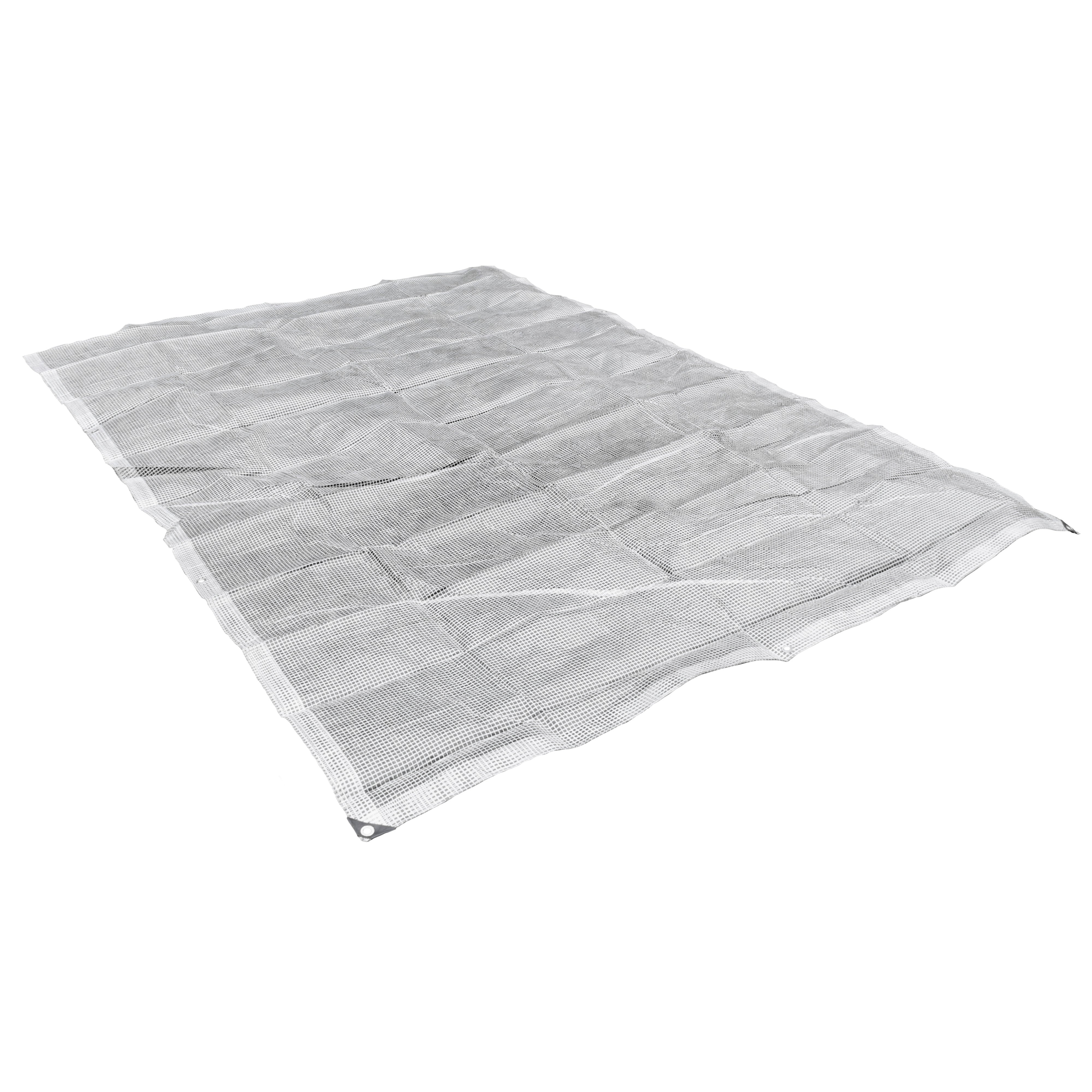 Clear XL-Grade Tarpaulin with 10m of 6mm Bungee Rope and 10 x Screw Type Tarp Clips