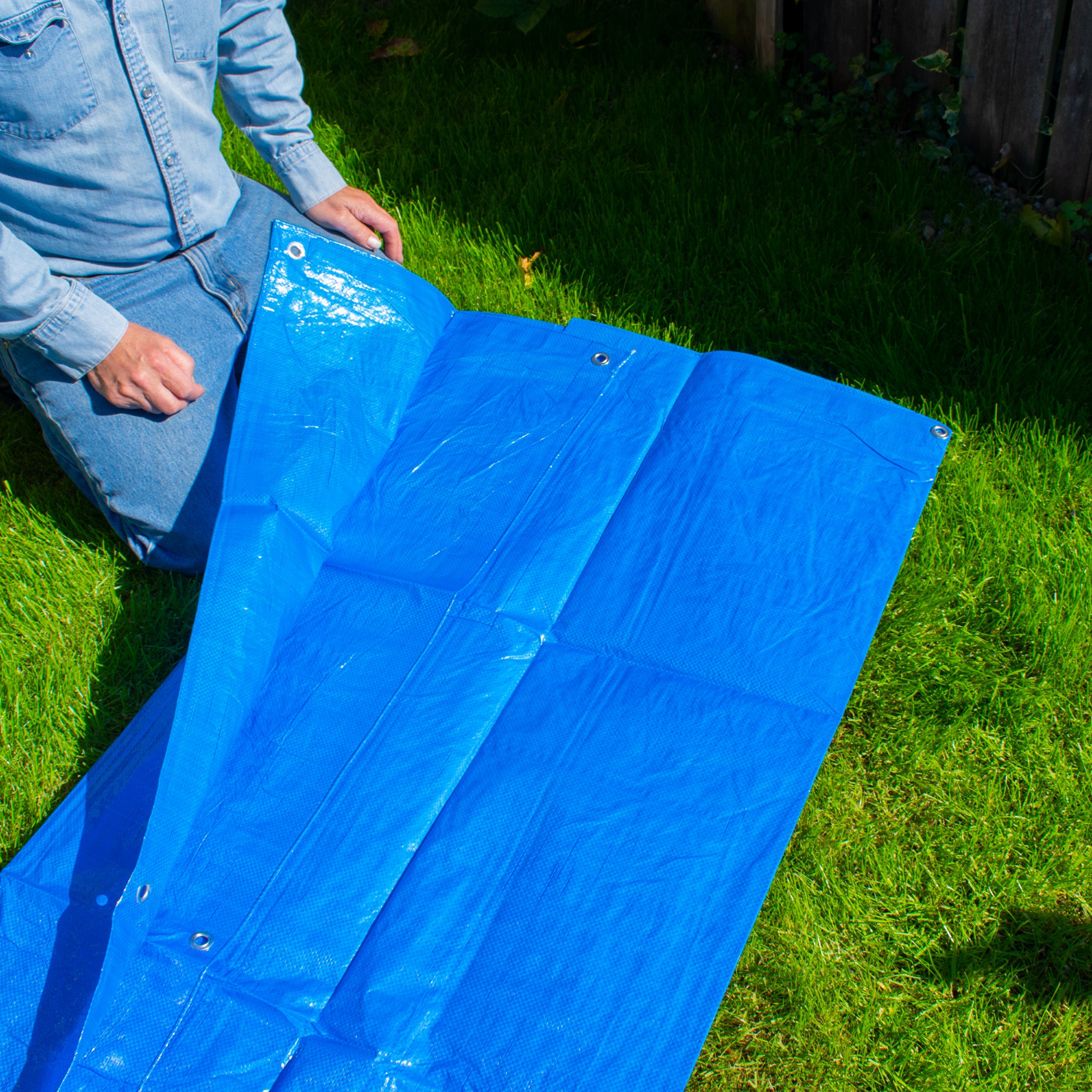 Blue S-Grade Tarpaulin 1.5m x 2m