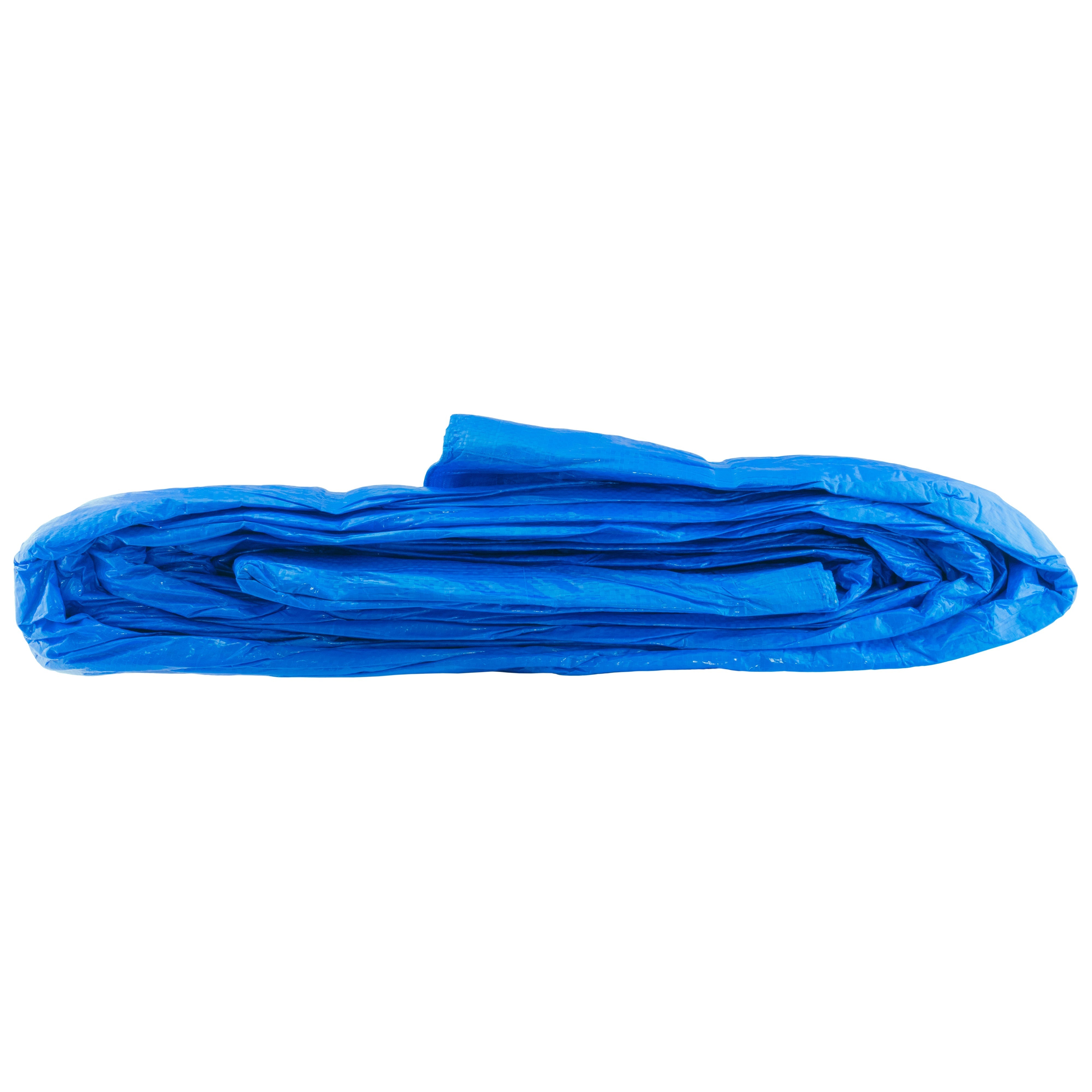 Blue S-Grade Tarpaulin with 10 x 6" Bungee Balls (Black)