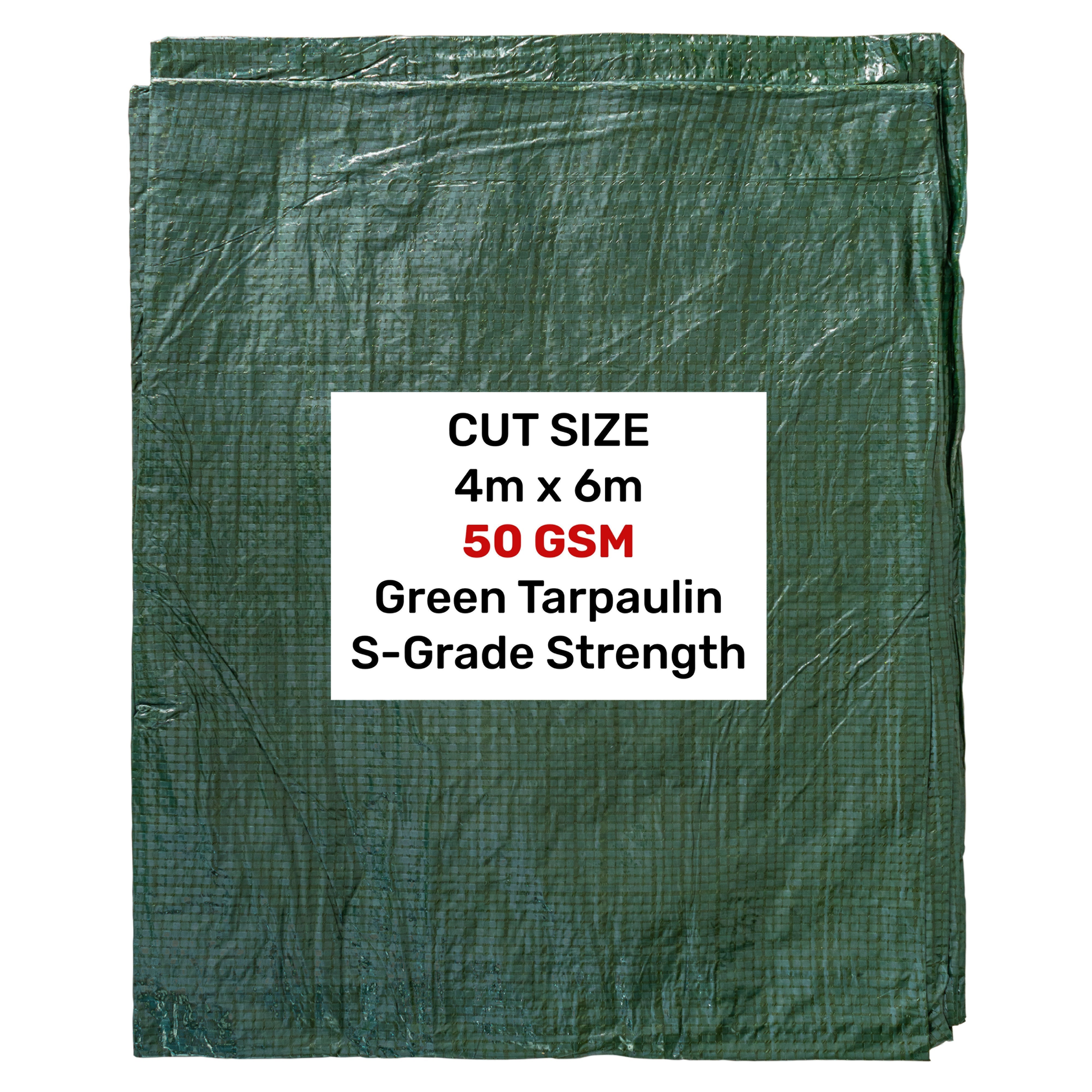 Green S-Grade Tarpaulin 4m x 6m
