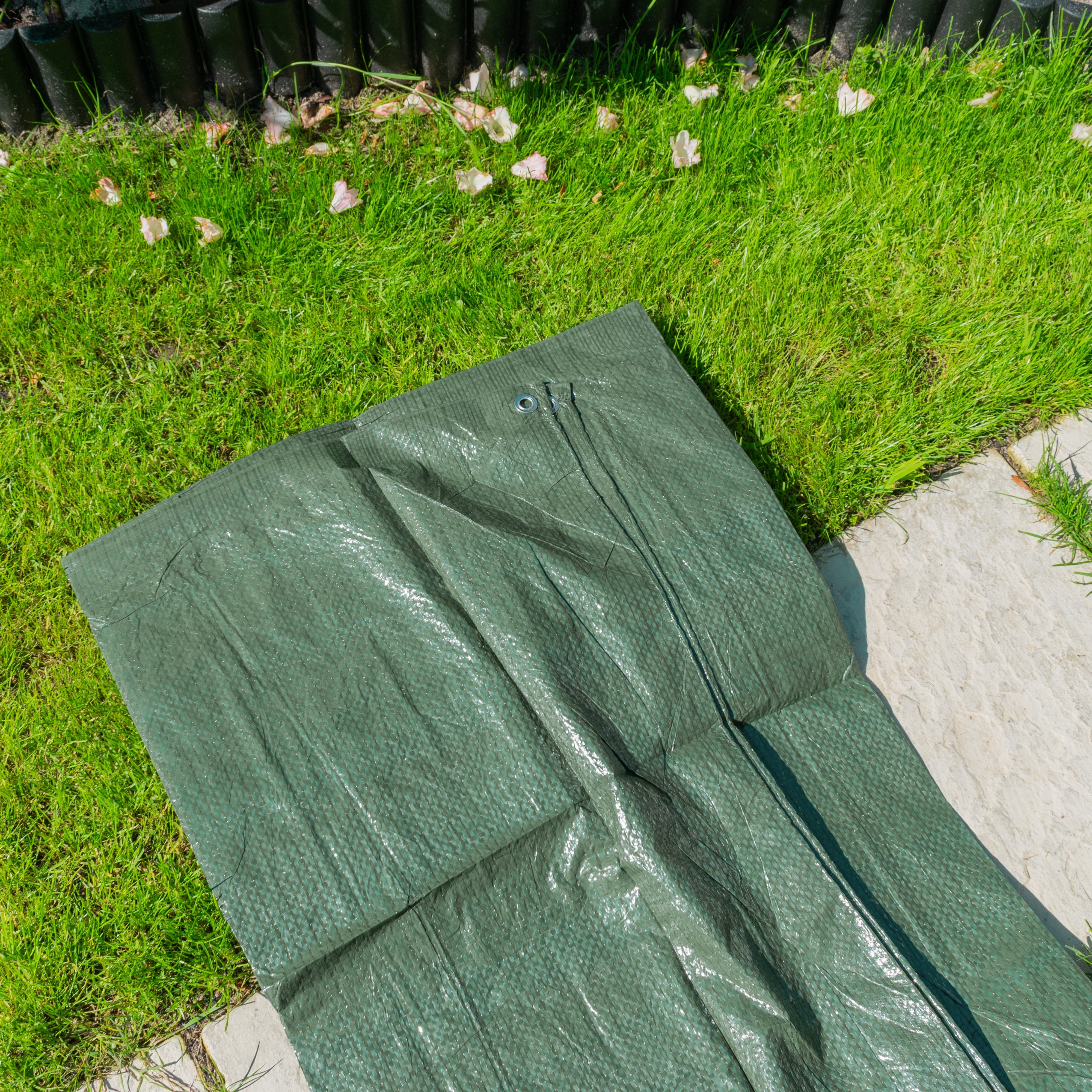 Green S-Grade Tarpaulin 1m x 1m