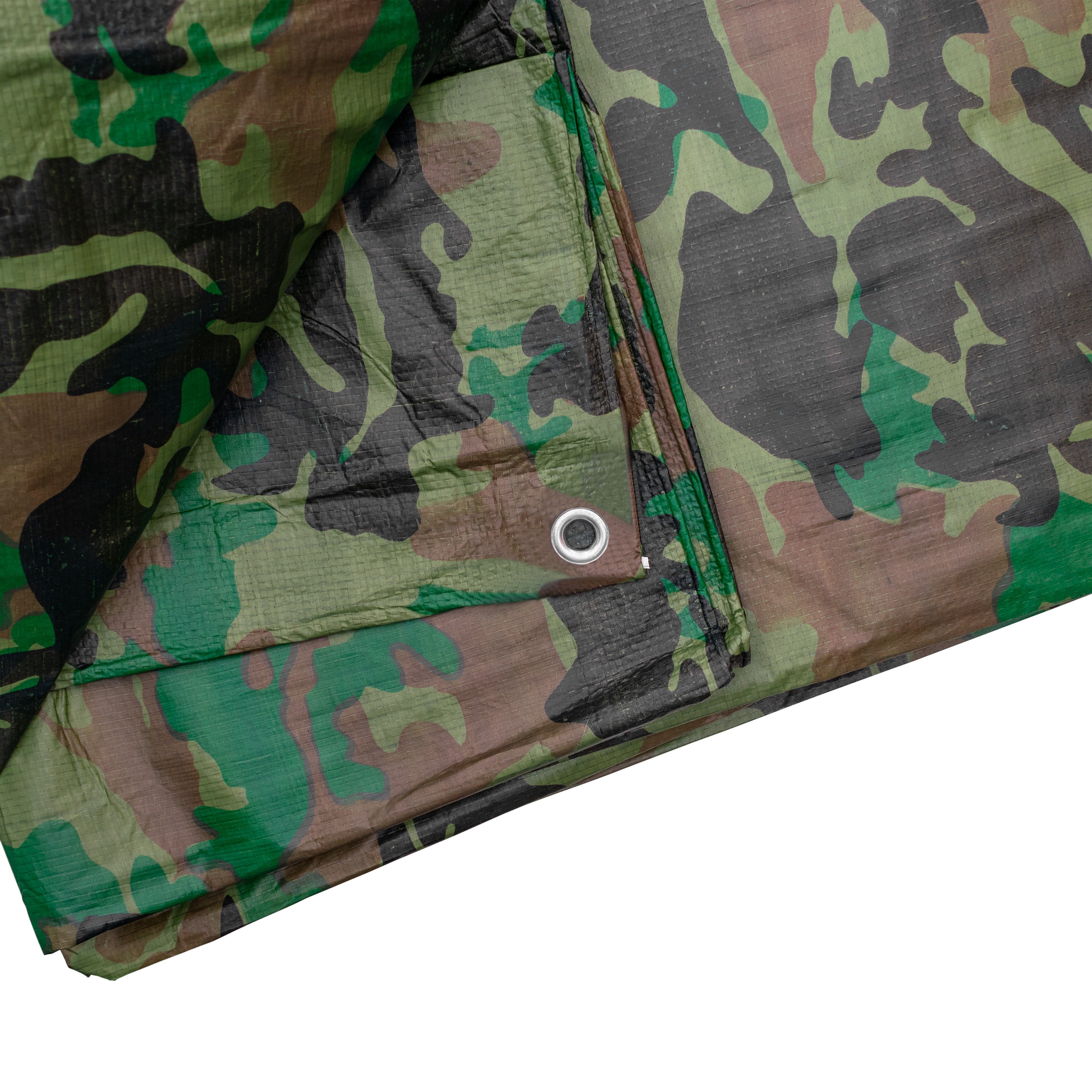 Camouflage M-Grade Tarpaulin 4m x 6m