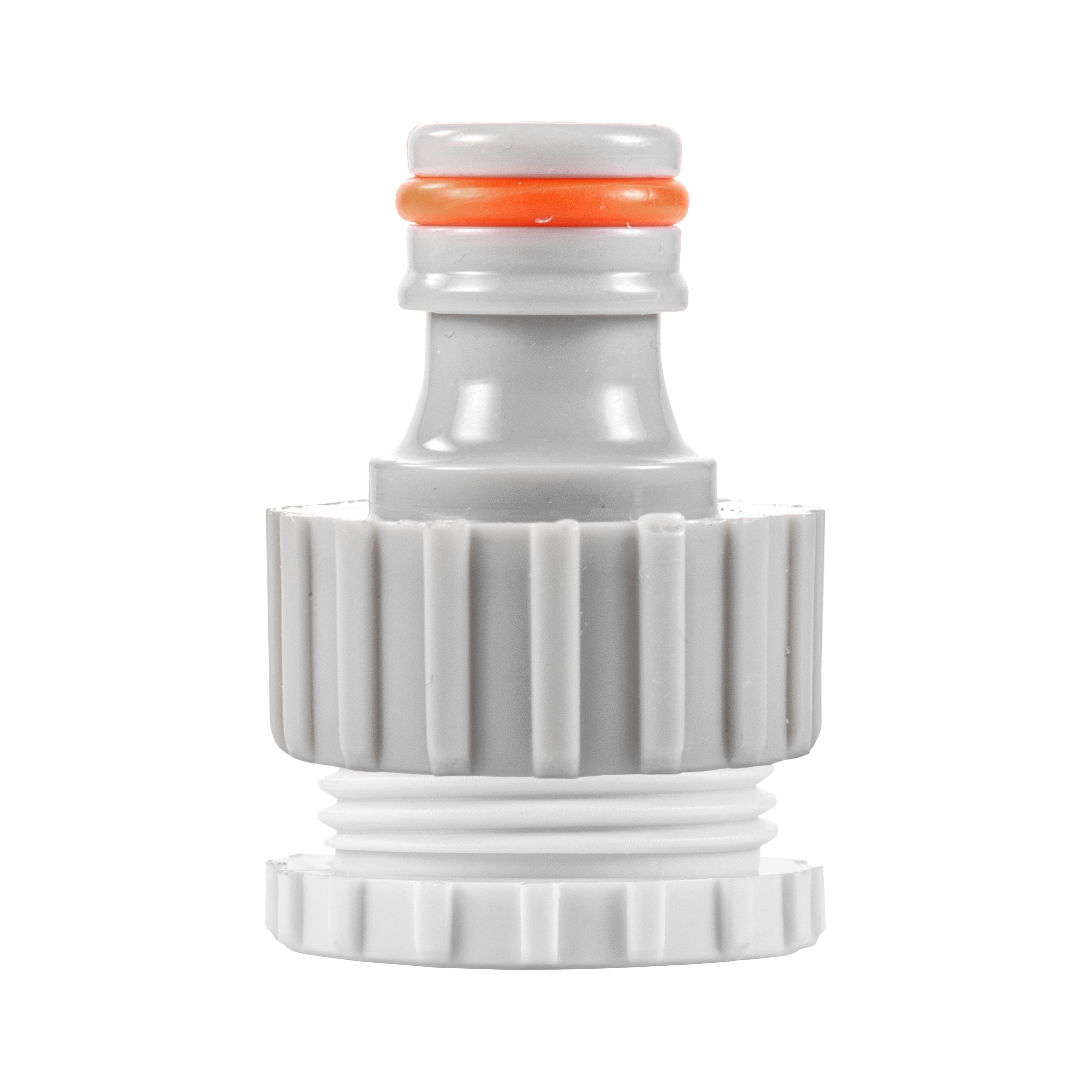 Female Tap Connector 3/4" or 1/2" BSP Female, Gray/White