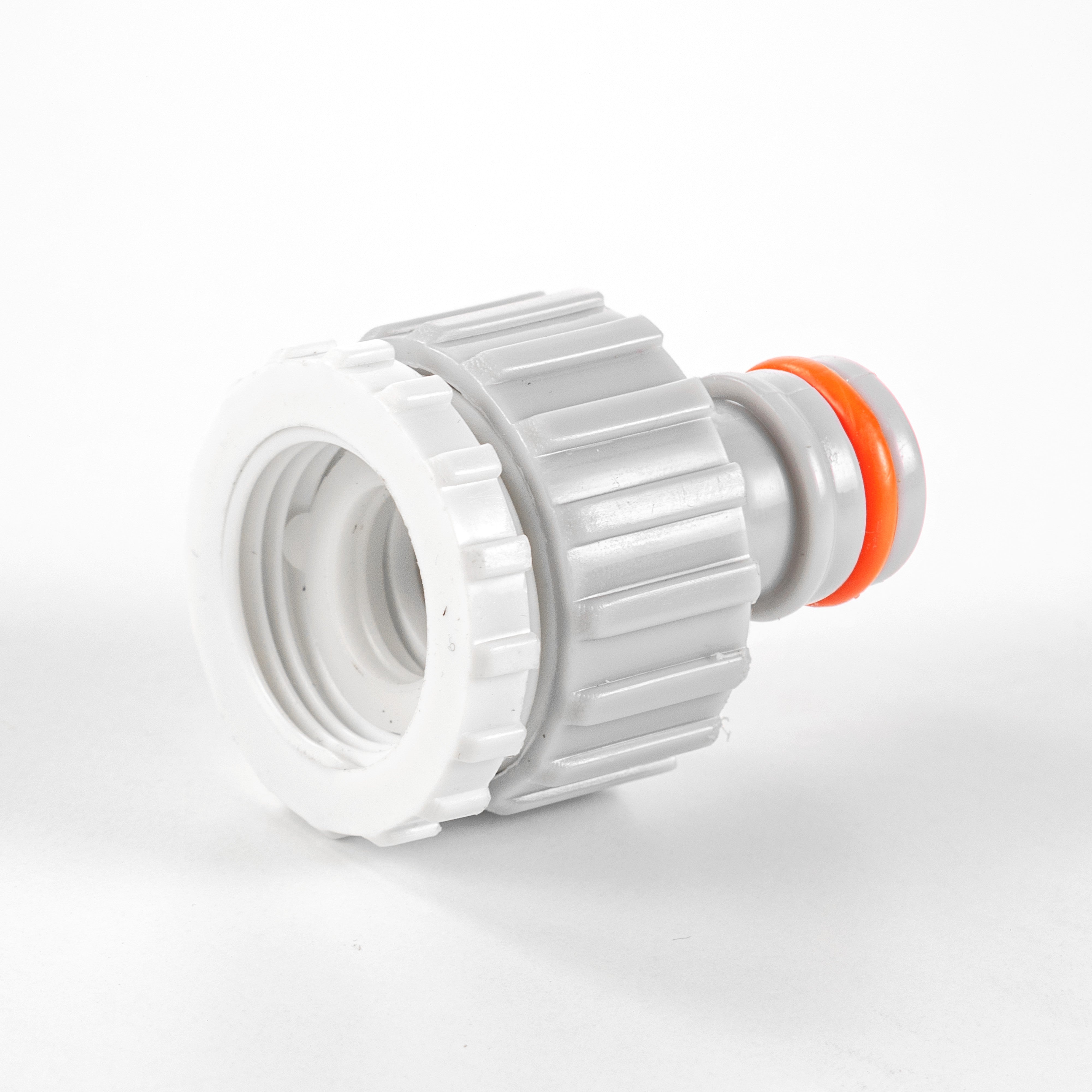 Female Tap Connector 3/4" or 1/2" BSP Female, Gray/White