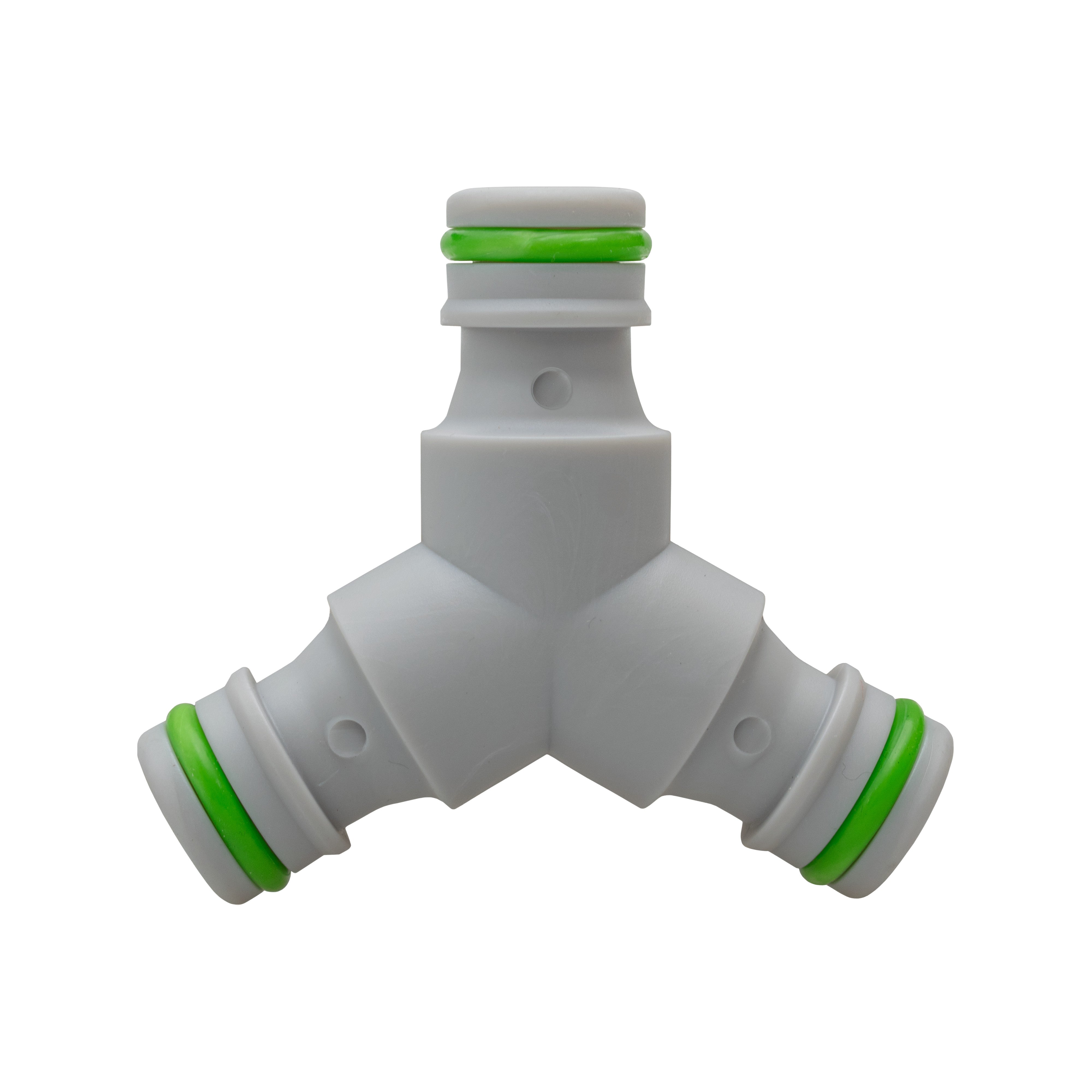 Three Way Connector Male Snap-On Grey/Lime