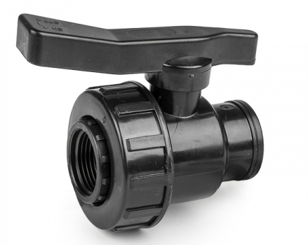 Full Flow Single Union Ball Valve PP 3/4"BSPF