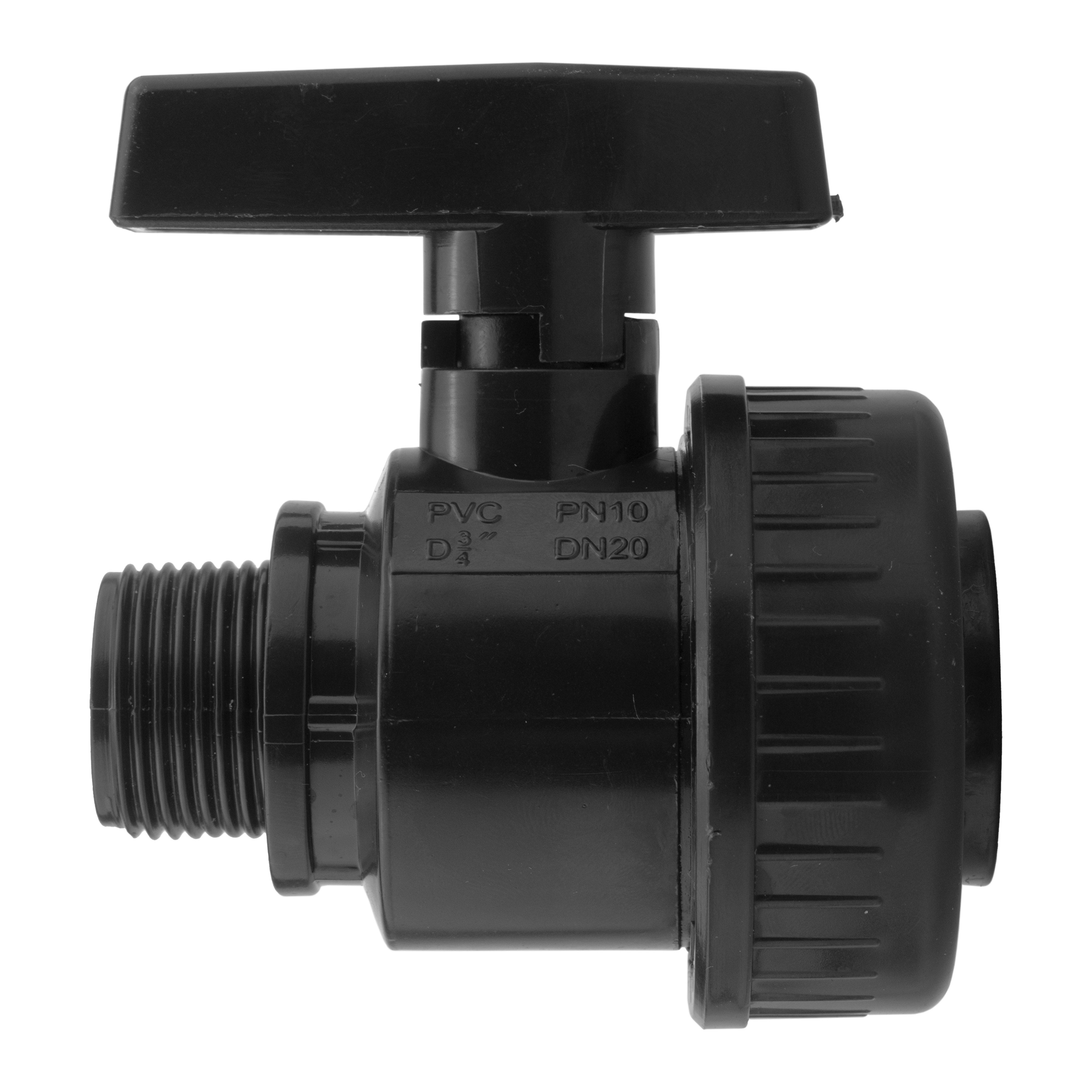 Wall Flange Kit 25mm MDPE + Large Plastic Valve + Geka
