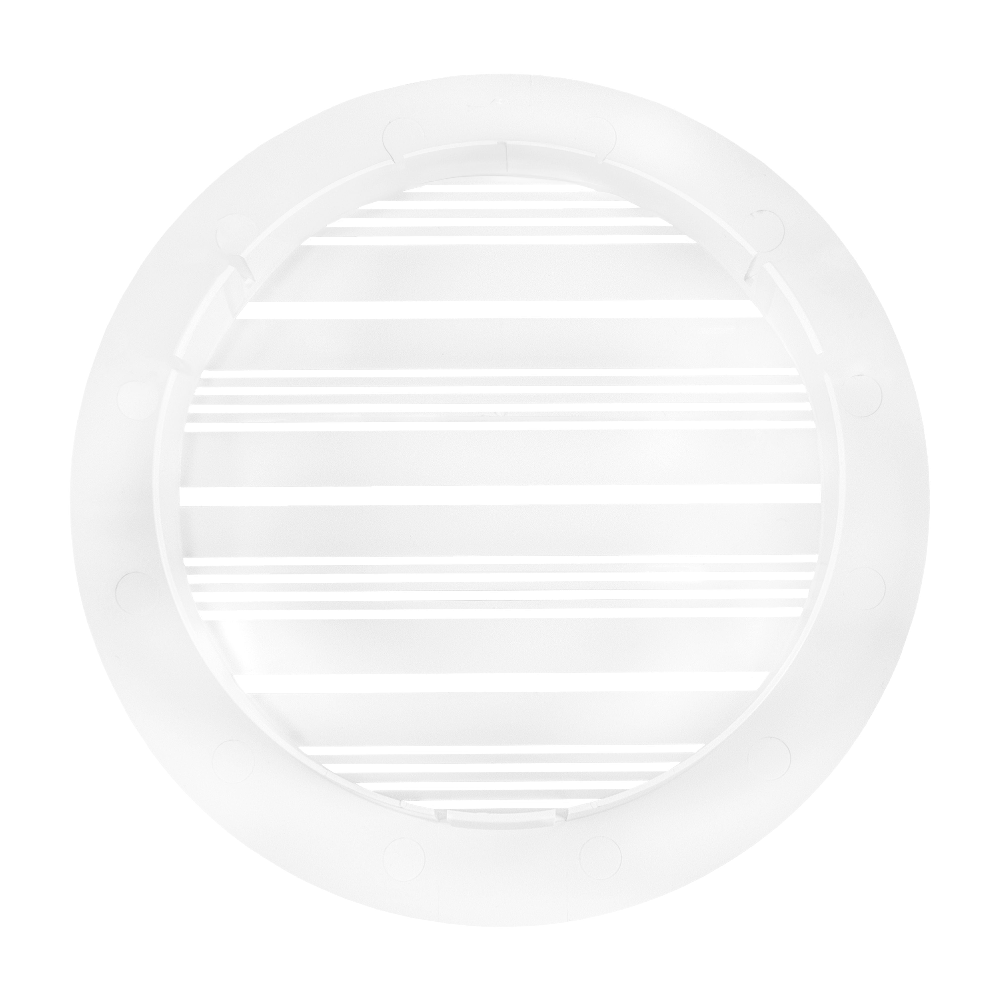 Louvre Vent Round Bella 100mm White