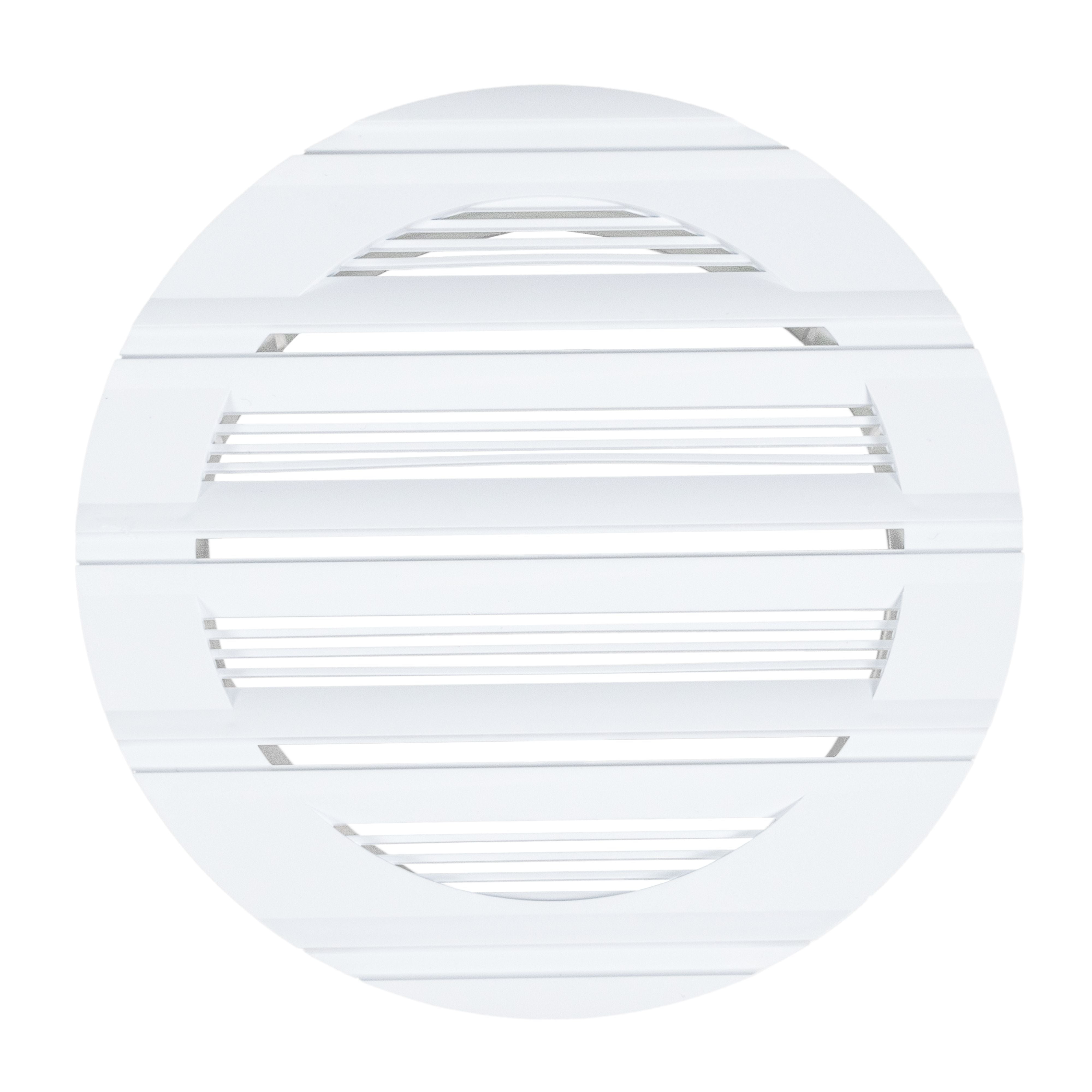 Louvre Vent Round Bella 125mm White