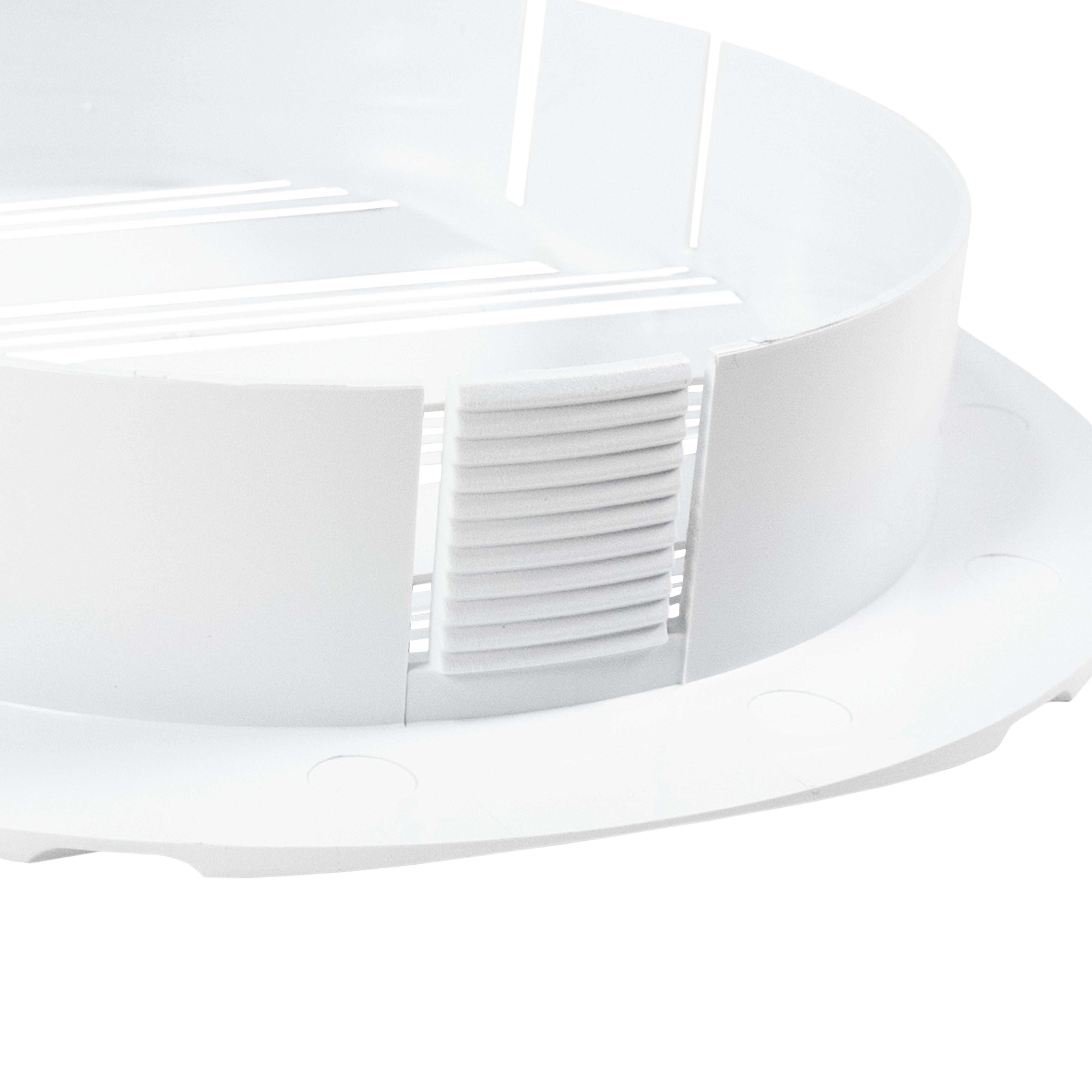 Louvre Vent Round Bella 125mm White