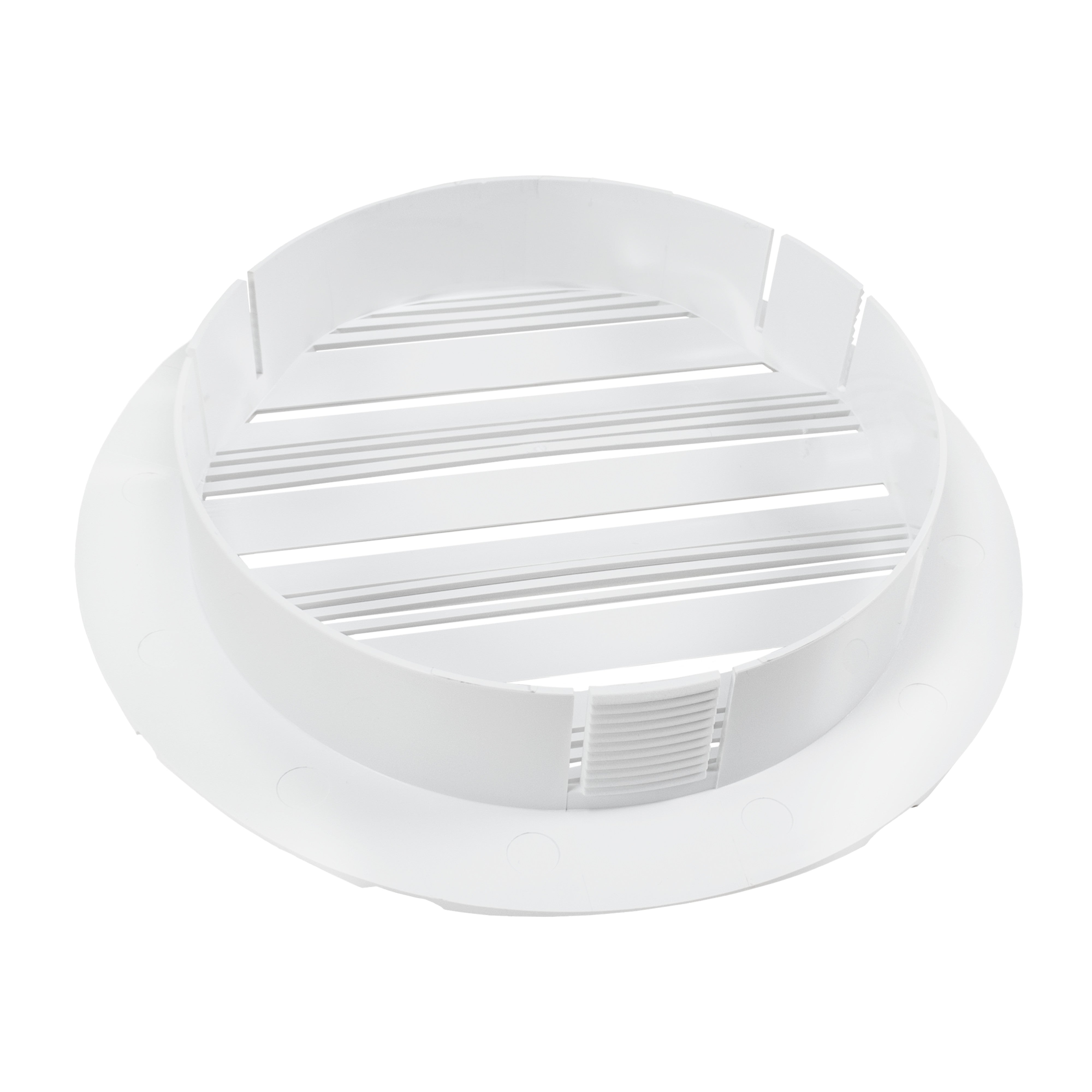 Louvre Vent Round Bella 125mm White