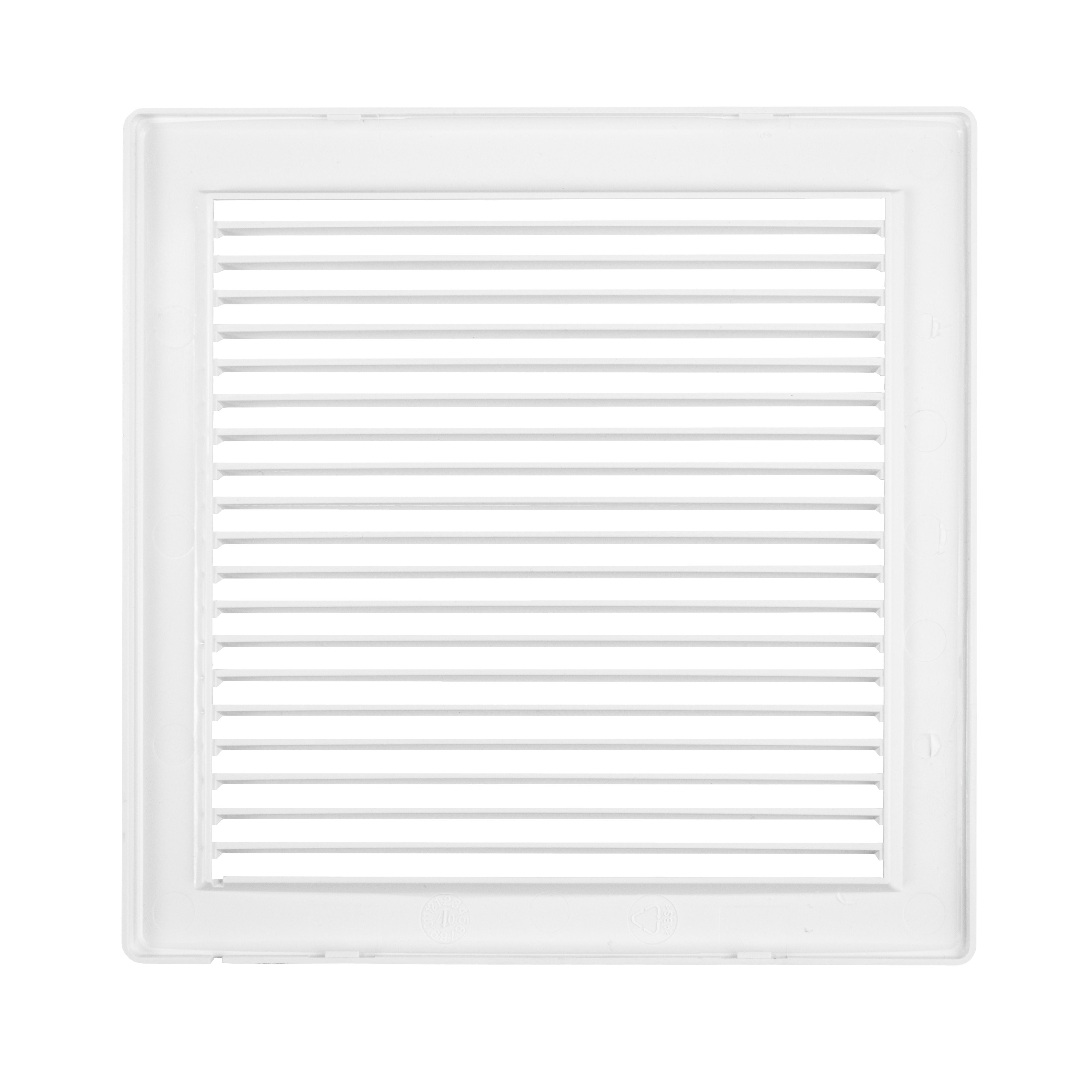 Through Wall Ventilation Kit DL0163 Louvre Vent with White External Vent