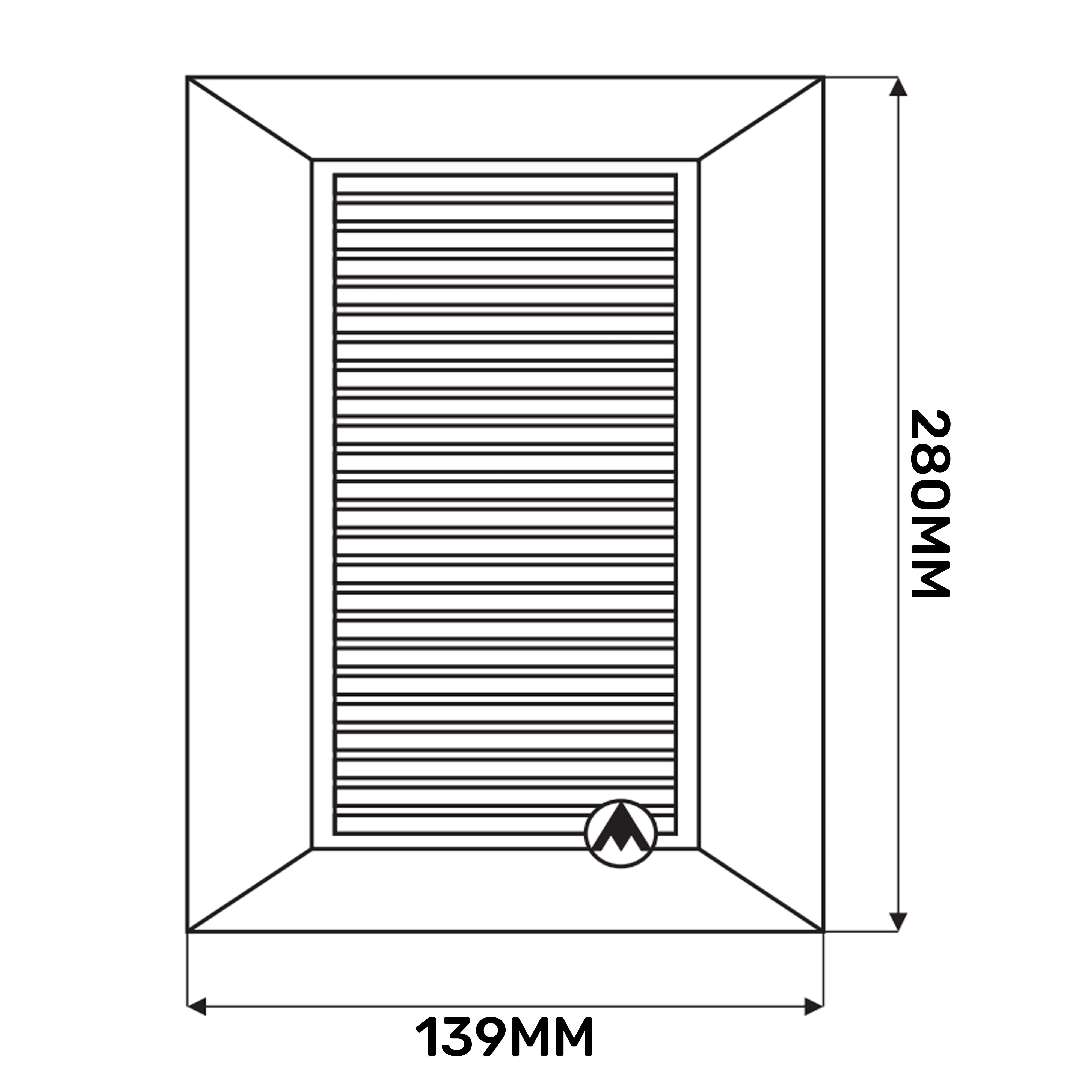 Louvre Vent Duo Smart 90/240 90mm X 240mm With Fly Mesh