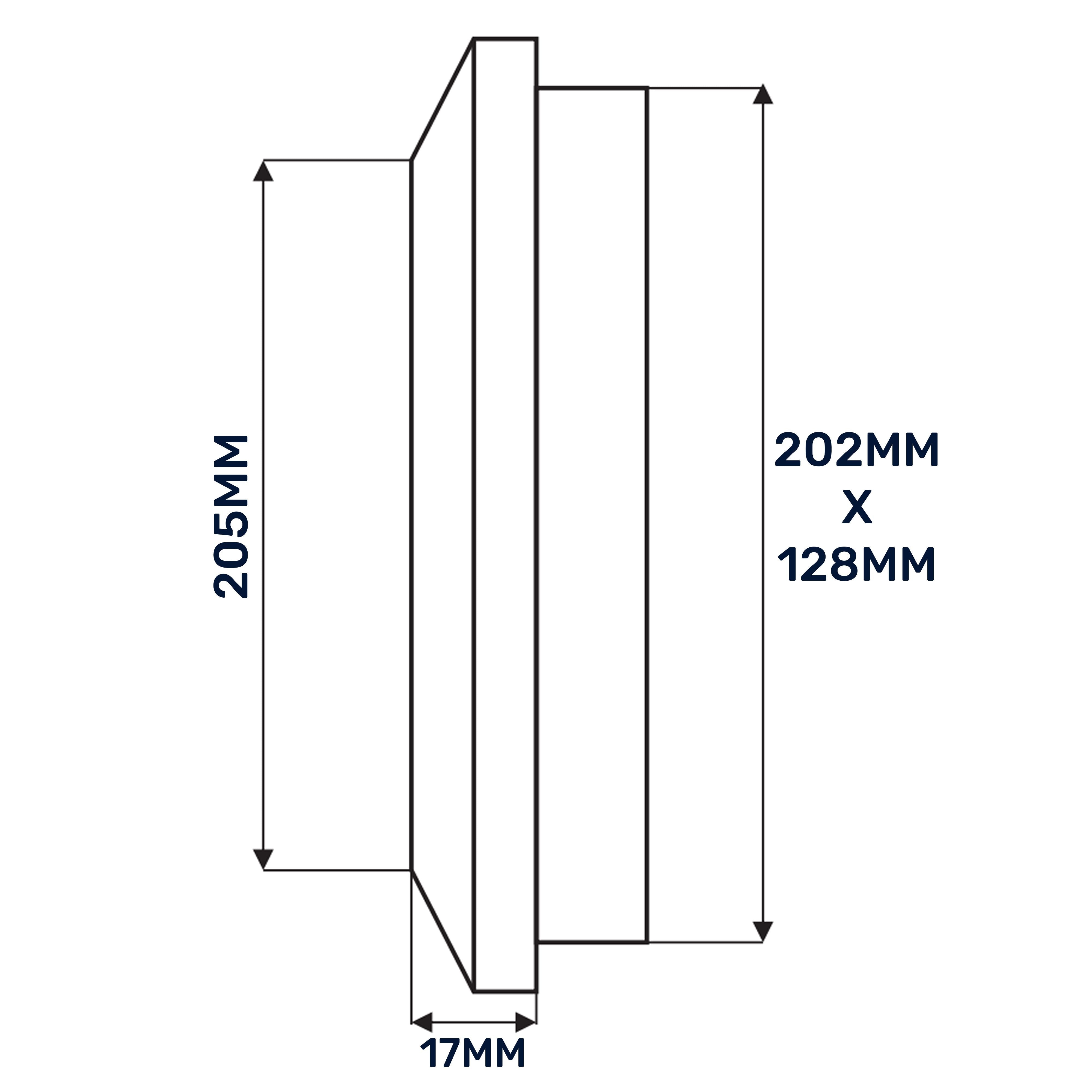 Louvre Vent Graphite Duo Smart 140/210 140mm X 210mm With Fly Mesh