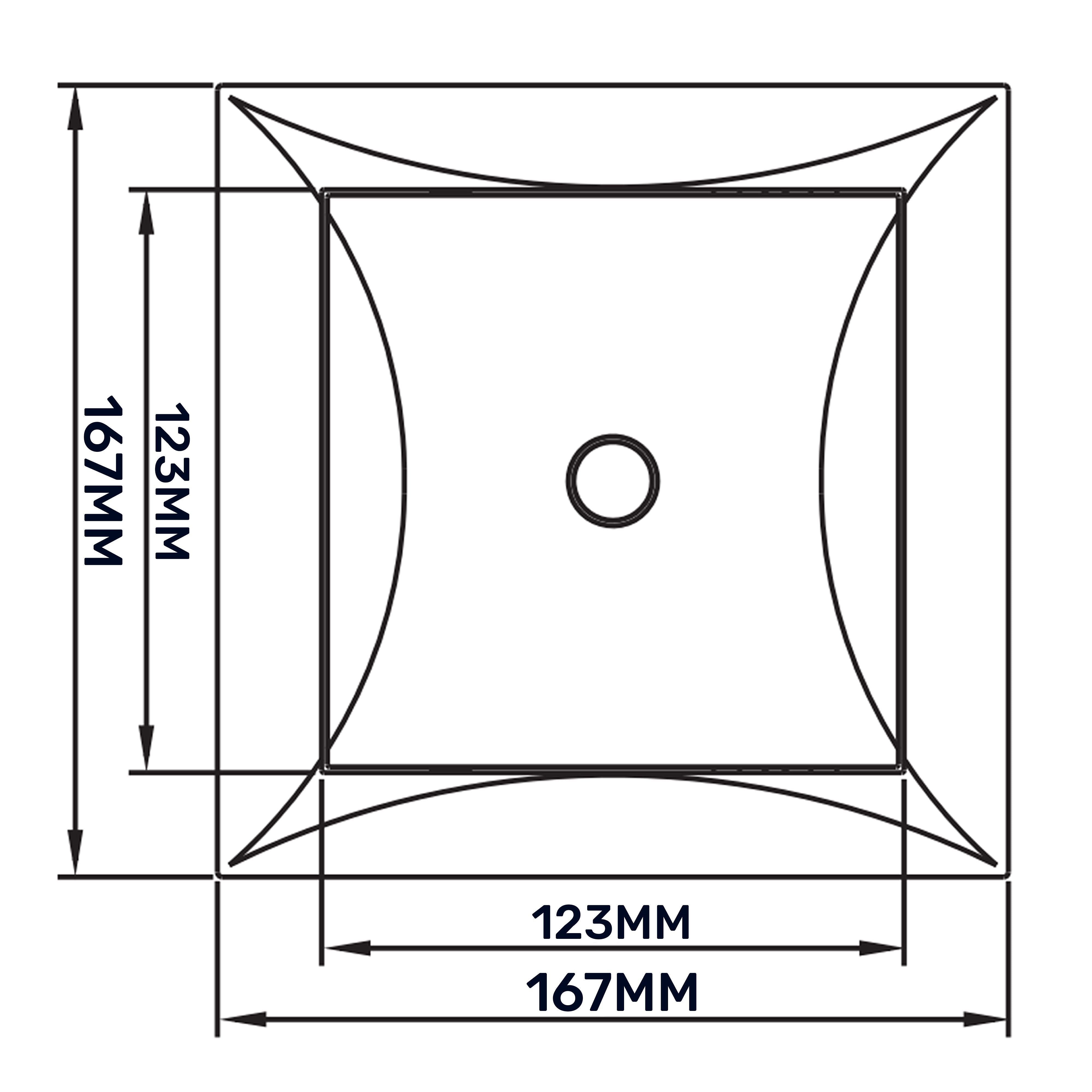 Access Panel Door PP, White 150mm x 150mm
