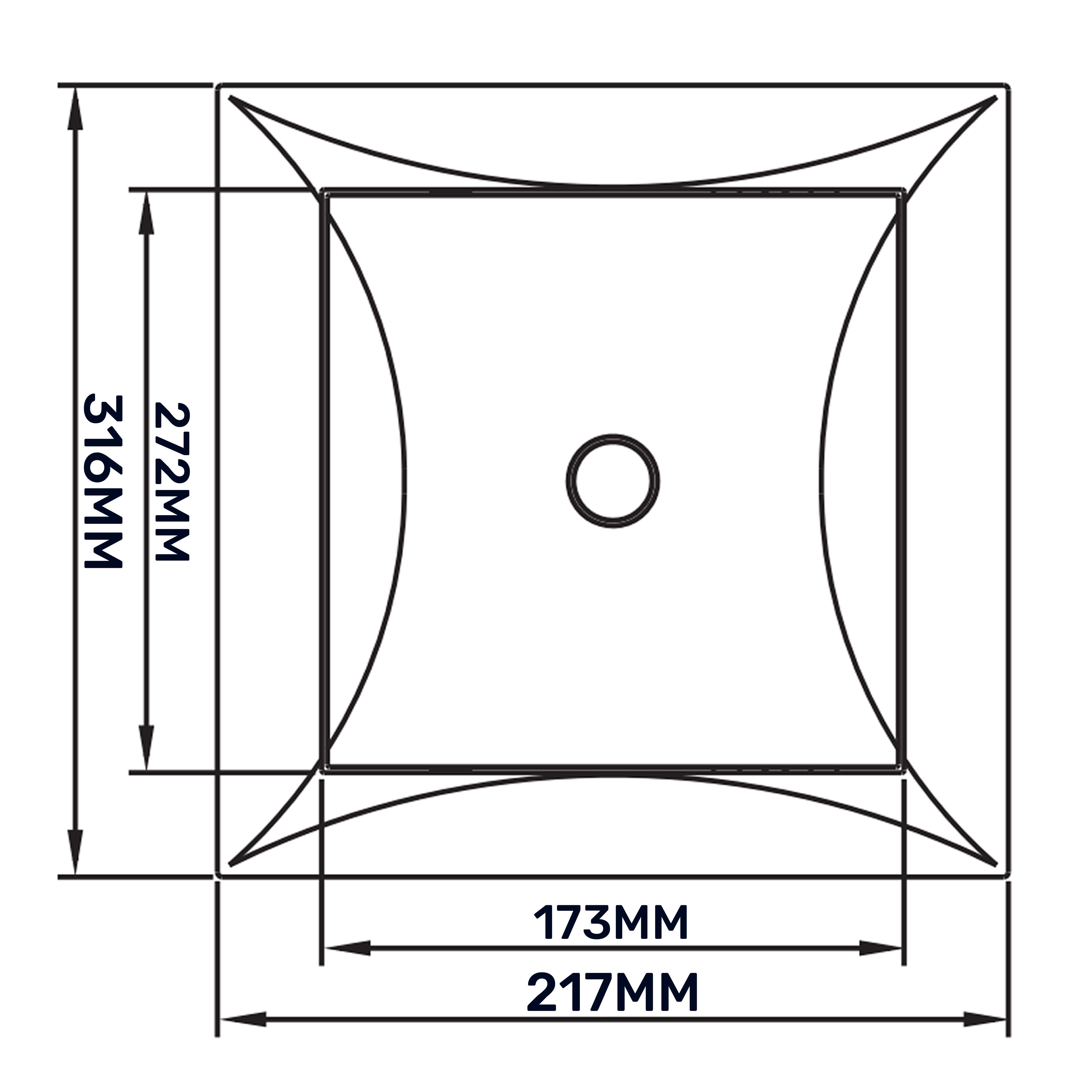 Access Panel Door PP, White 200mm x 300mm