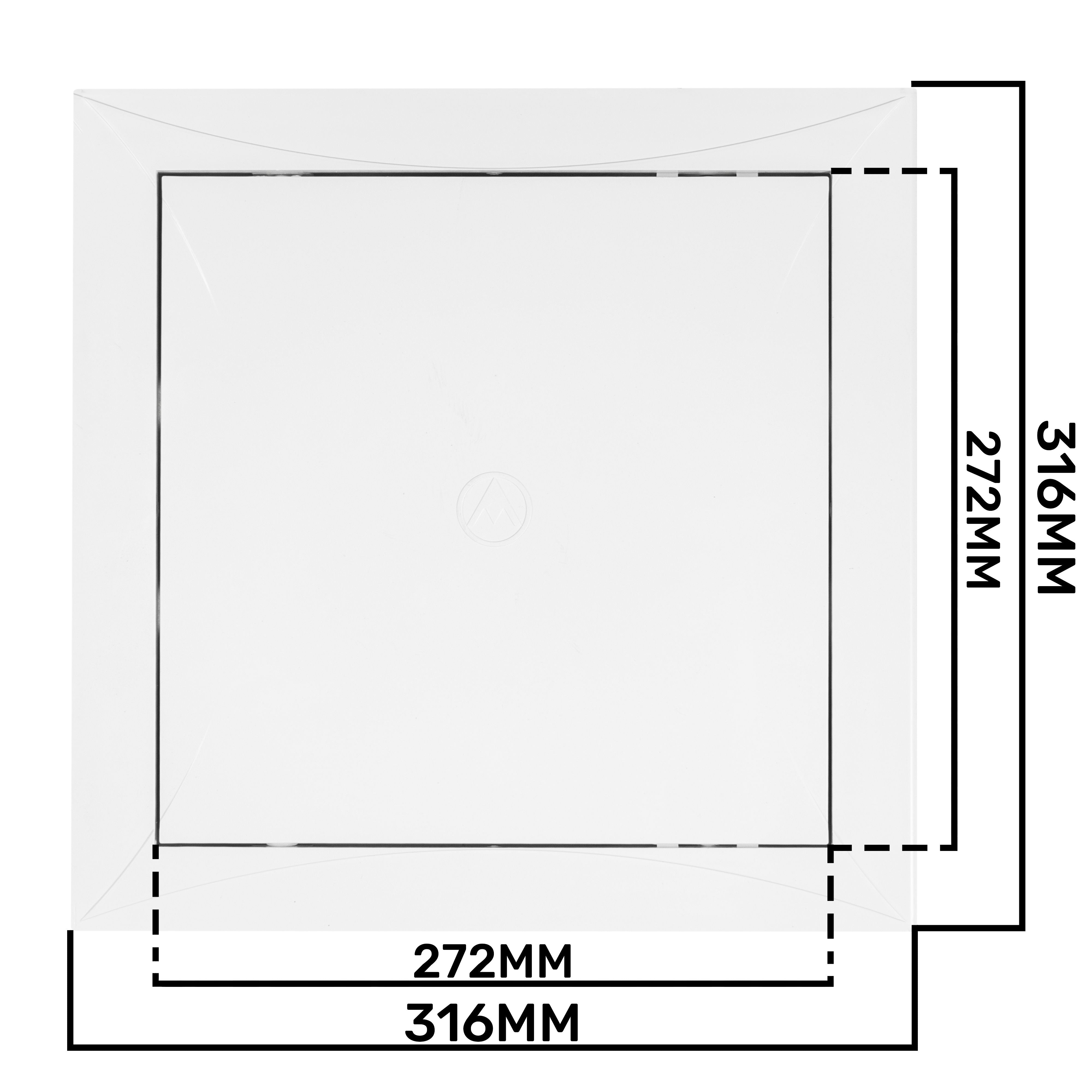 Access Panel Door PP, White 300mm x 300mm