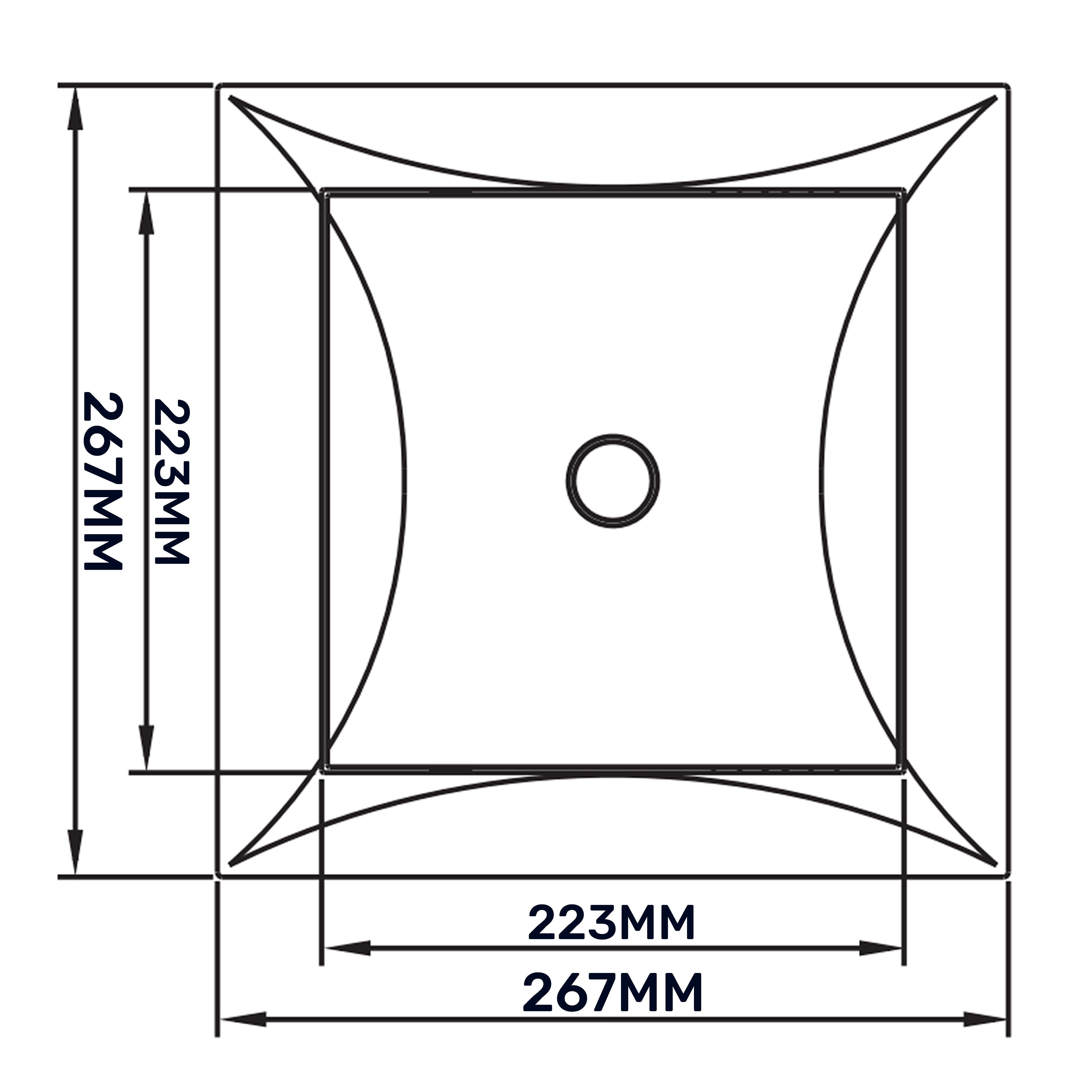 Access Panel Door PP, White 250mm x 250mm