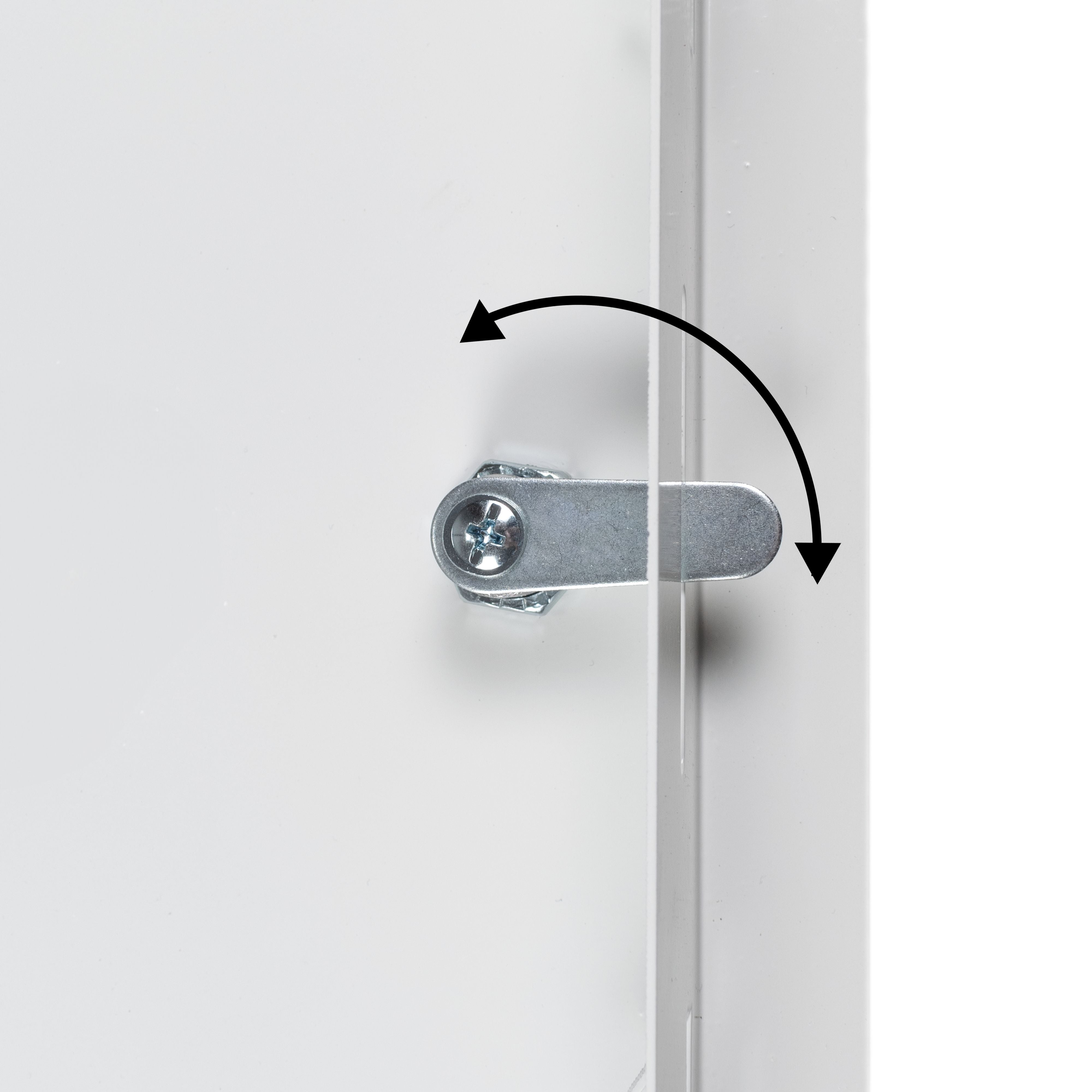 Access Panel Door Metal With Lock, White 150mm x 200mm