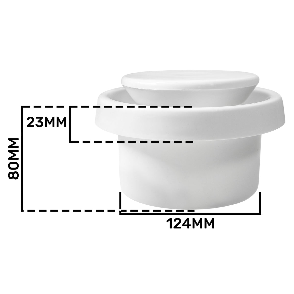 White ABS Extract Ceiling Valve 125mm