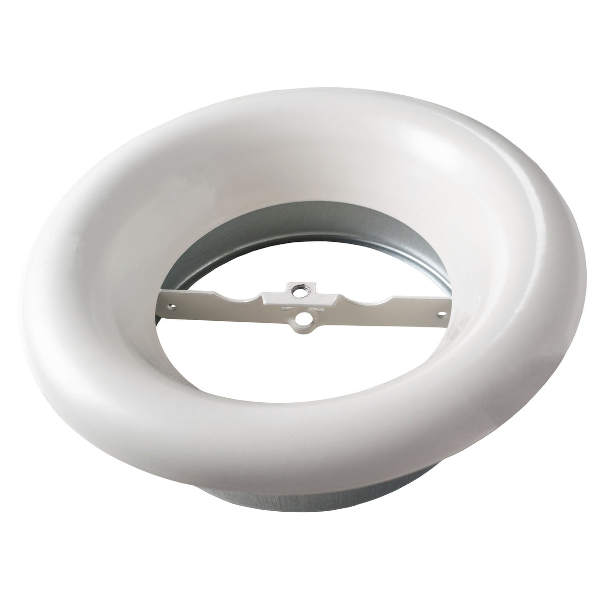 White Metal Extract Ceiling Valve 125mm - Anemostat SV