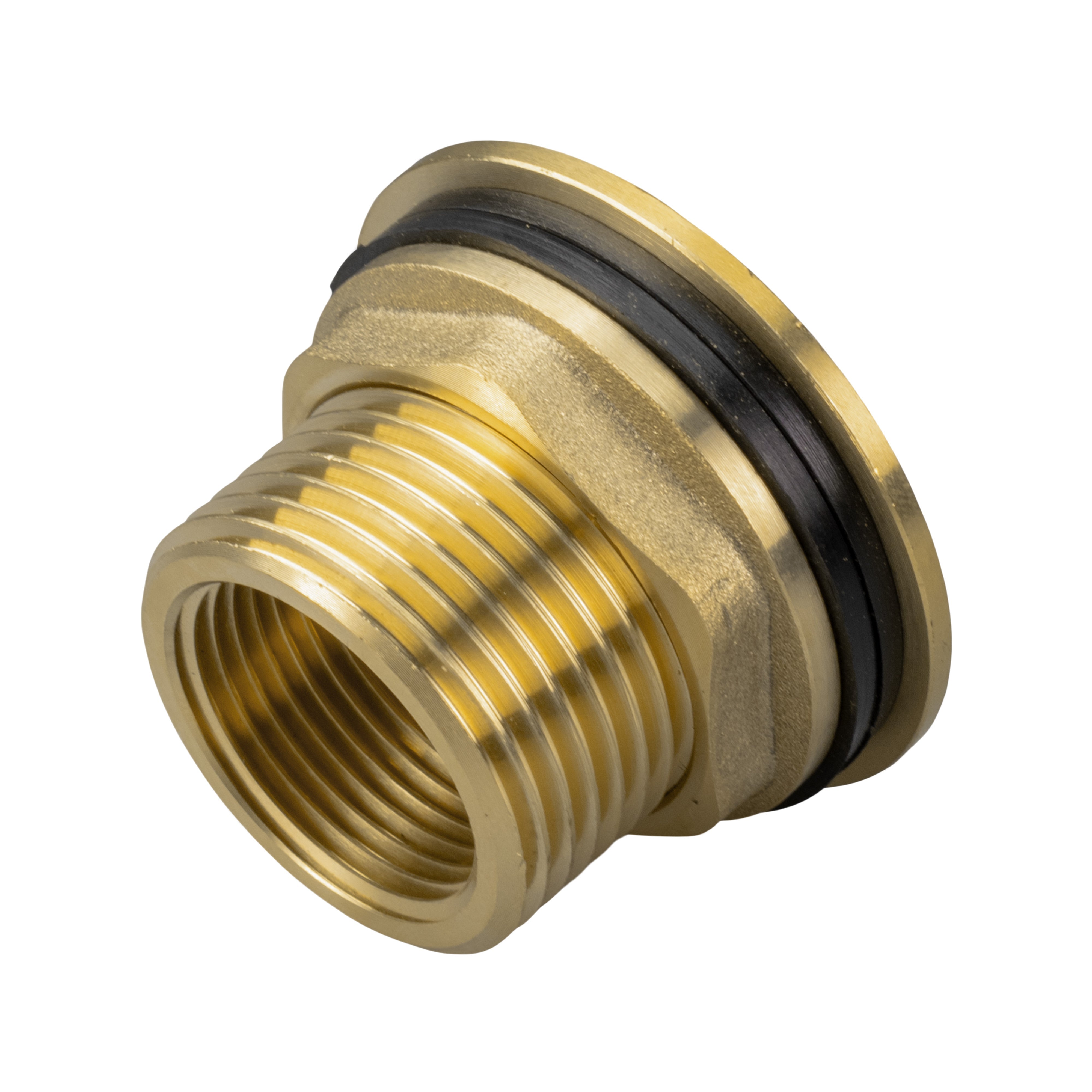 Water Butt Brass Kit 3/4" with Lever Tap Hose Barb and Side Lock