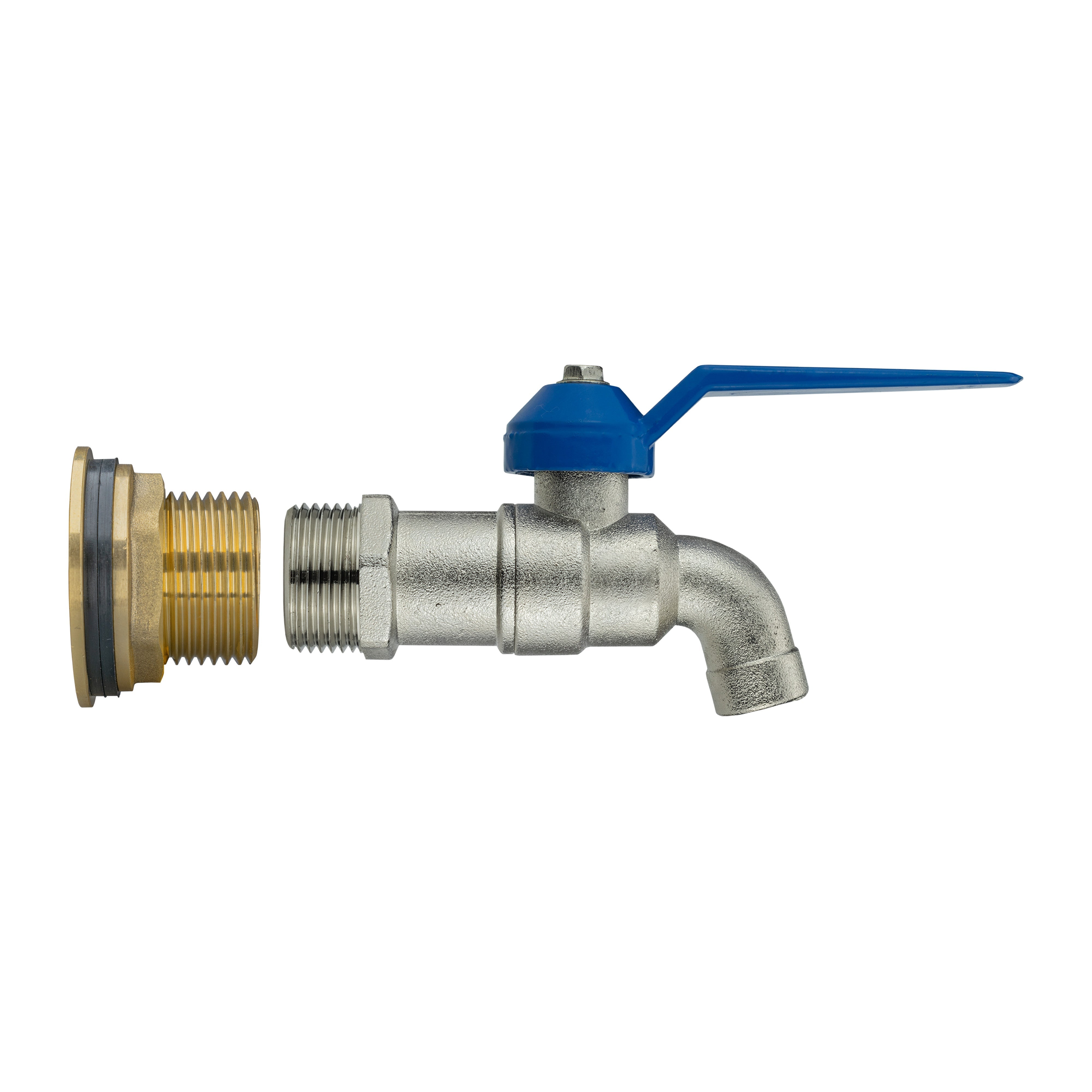 Water Butt Brass Kit 3/4" with Simple Lever Tap