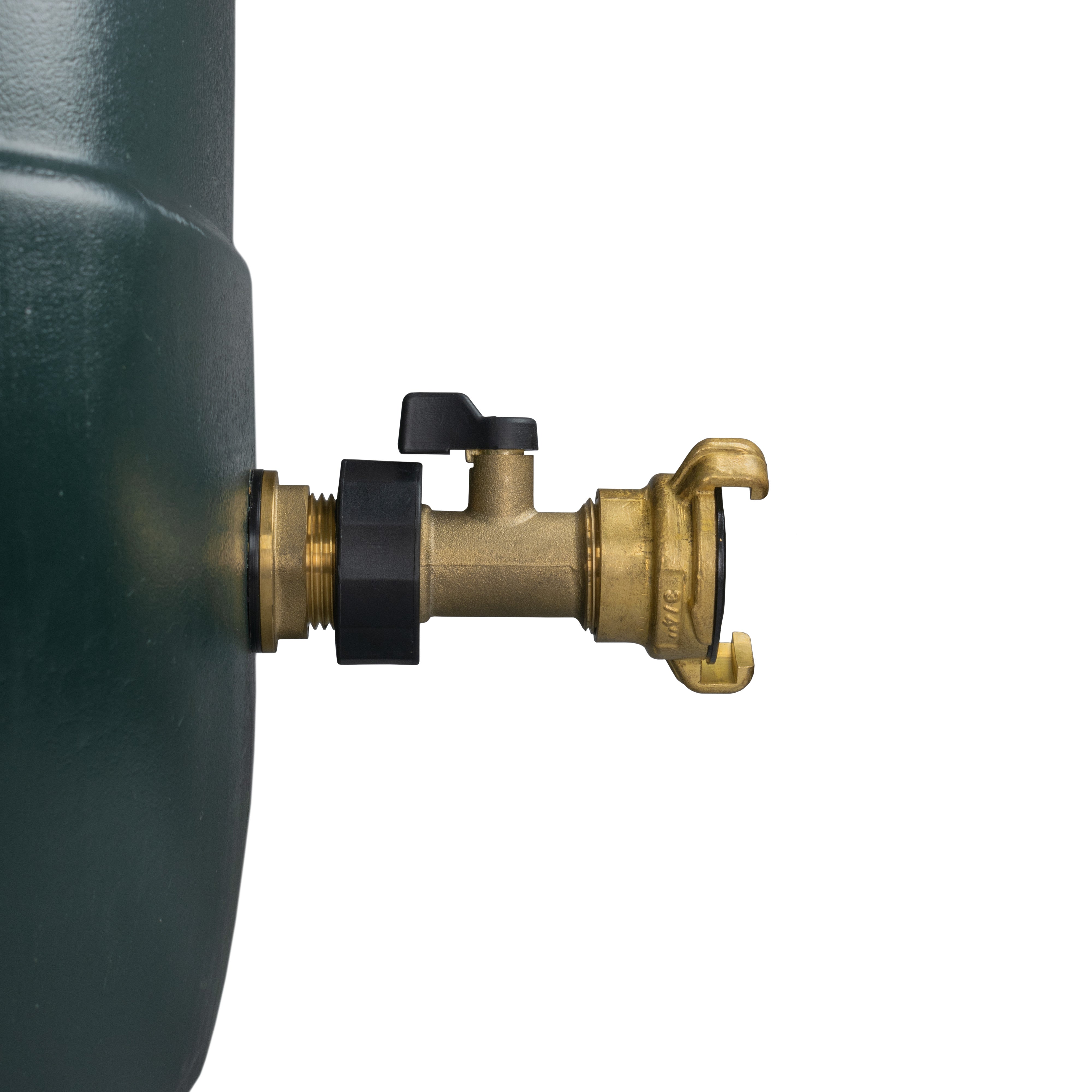 Water Butt Brass Kit 3/4" with Brass Valve + Geka