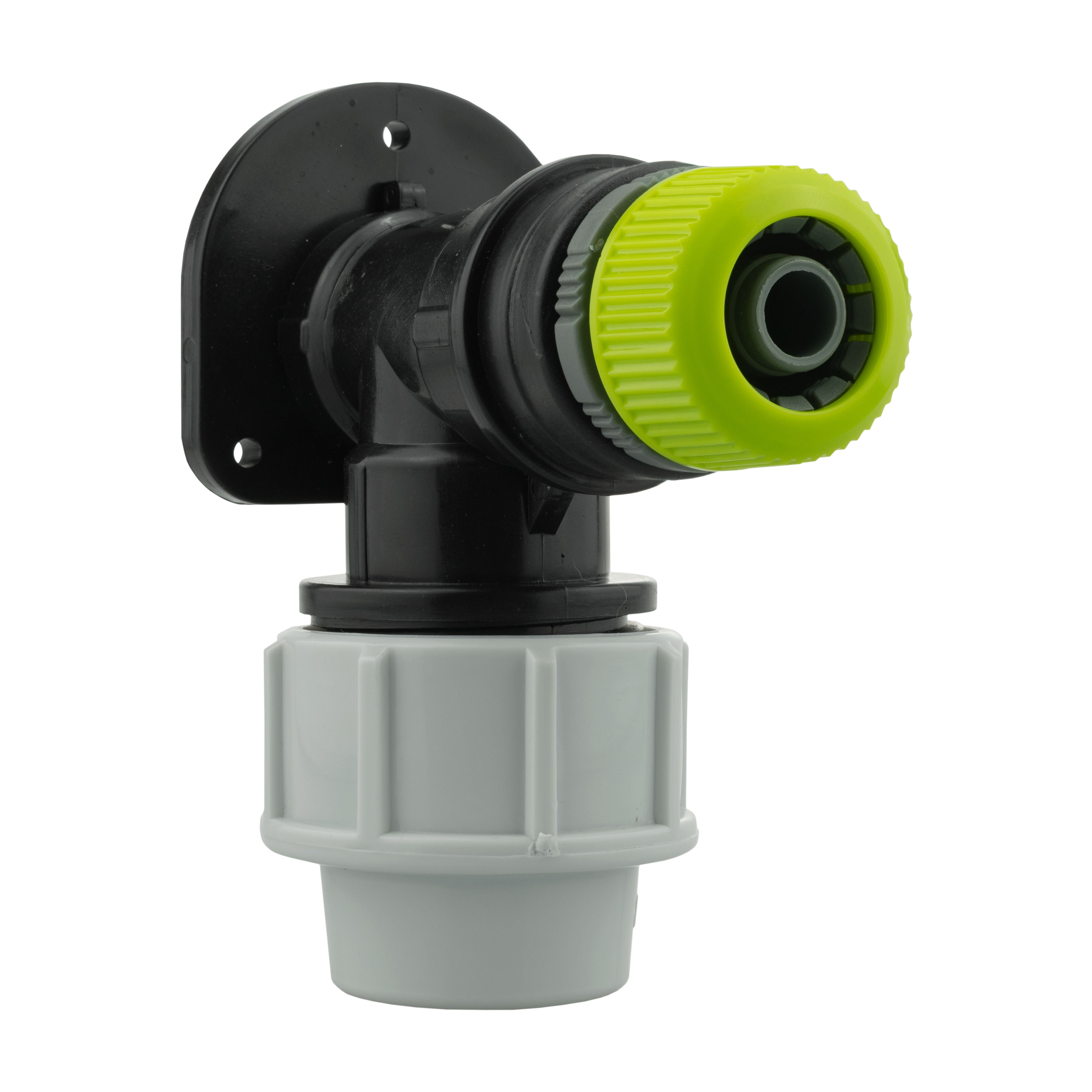 Wall Flange Kit 32mm MDPE + Direct Hose Connector