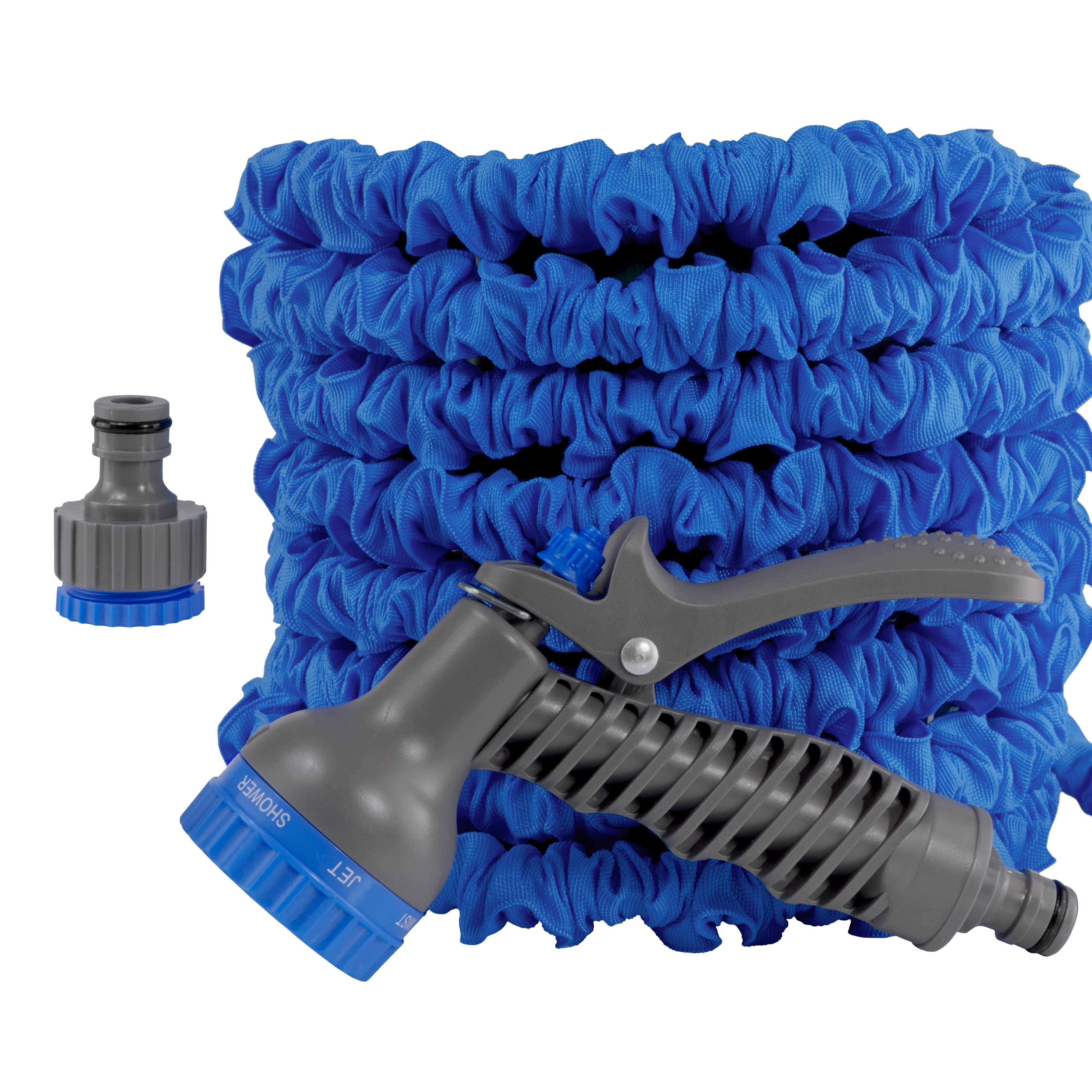 Dog Shower Mix Hot/Cold Water Expanding 5m-15m Blue