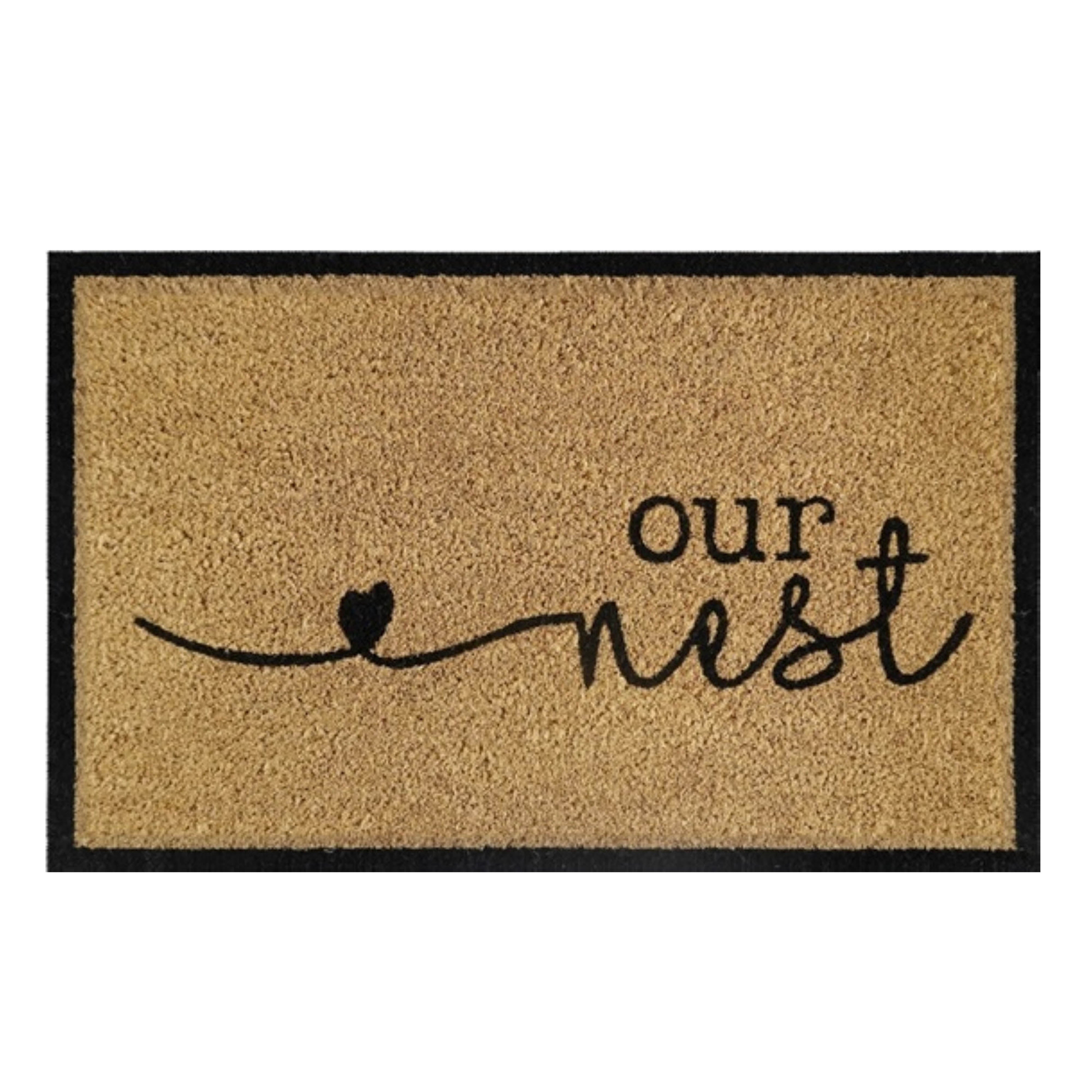 Doormat 60cm x 40cm - 'Our Nest'