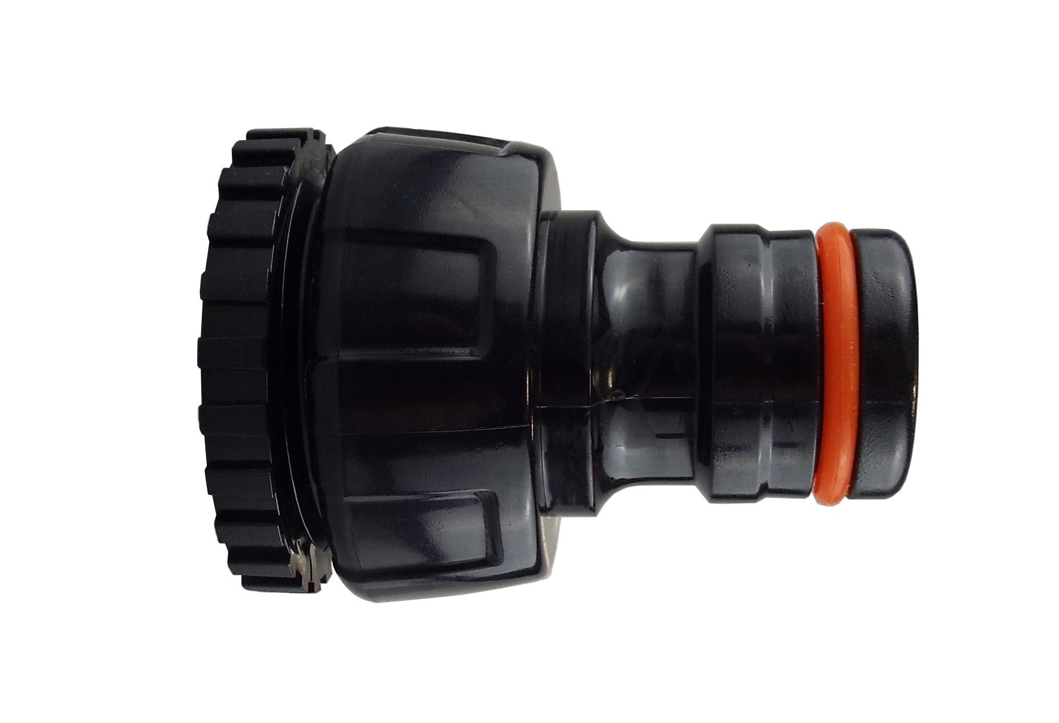 Female Tap Connector 1"-3/4" BSPF Max Flo Black/Orange