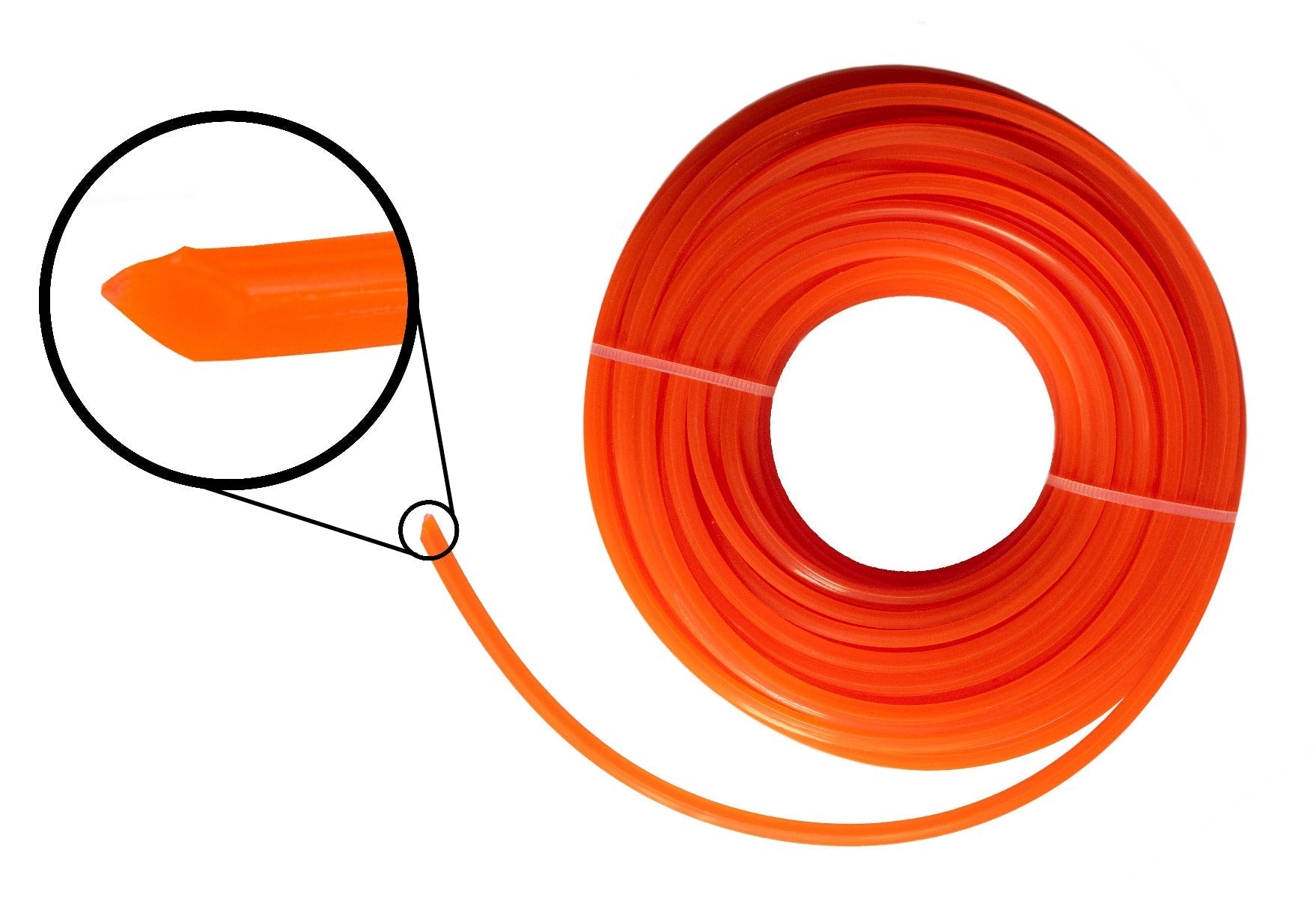 Strimmer Line Orange Square 2.7mm x 15m