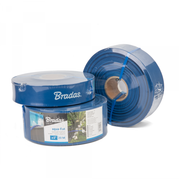 Lay Flat 1" Aqua Hose with Clip 10m