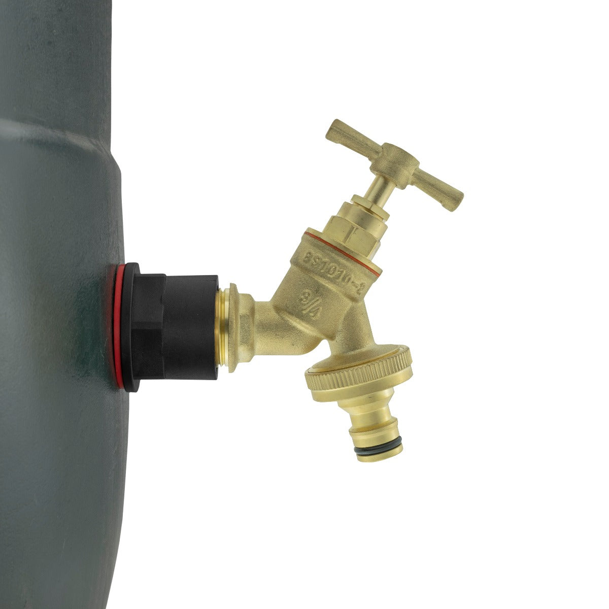 Water Butts Kit 3/4" with Brass Bib Tap & Snap On and Drill Bit