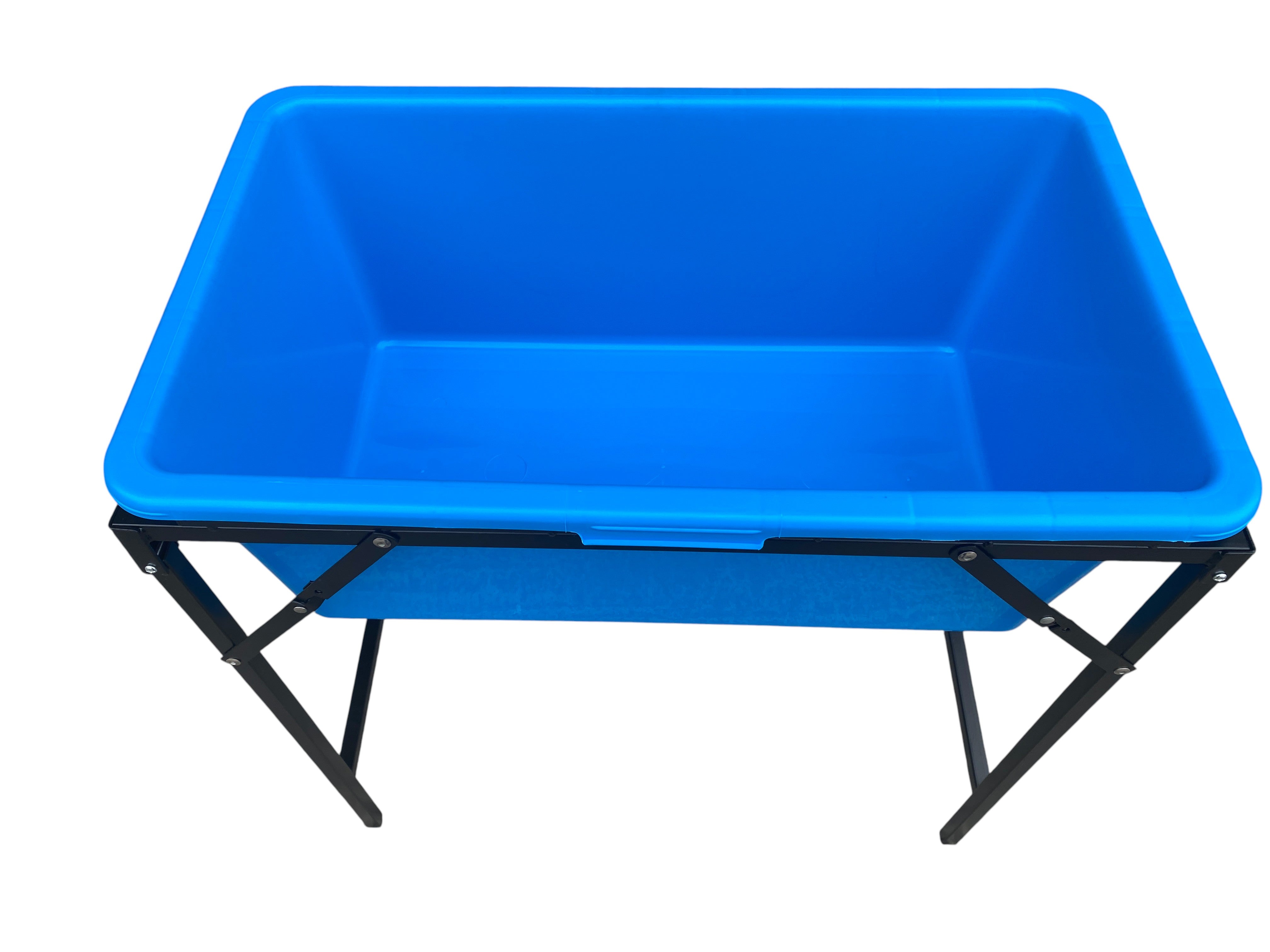 Blue Dog Bath with Drain Valve (Black) and Stand
