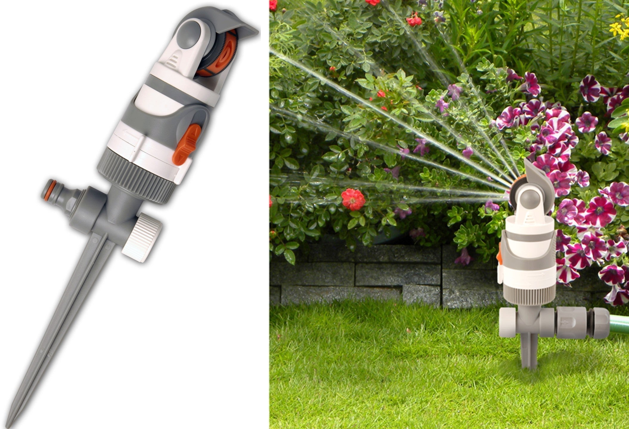 4 - Pattern Gear Drive Sprinkler White Line